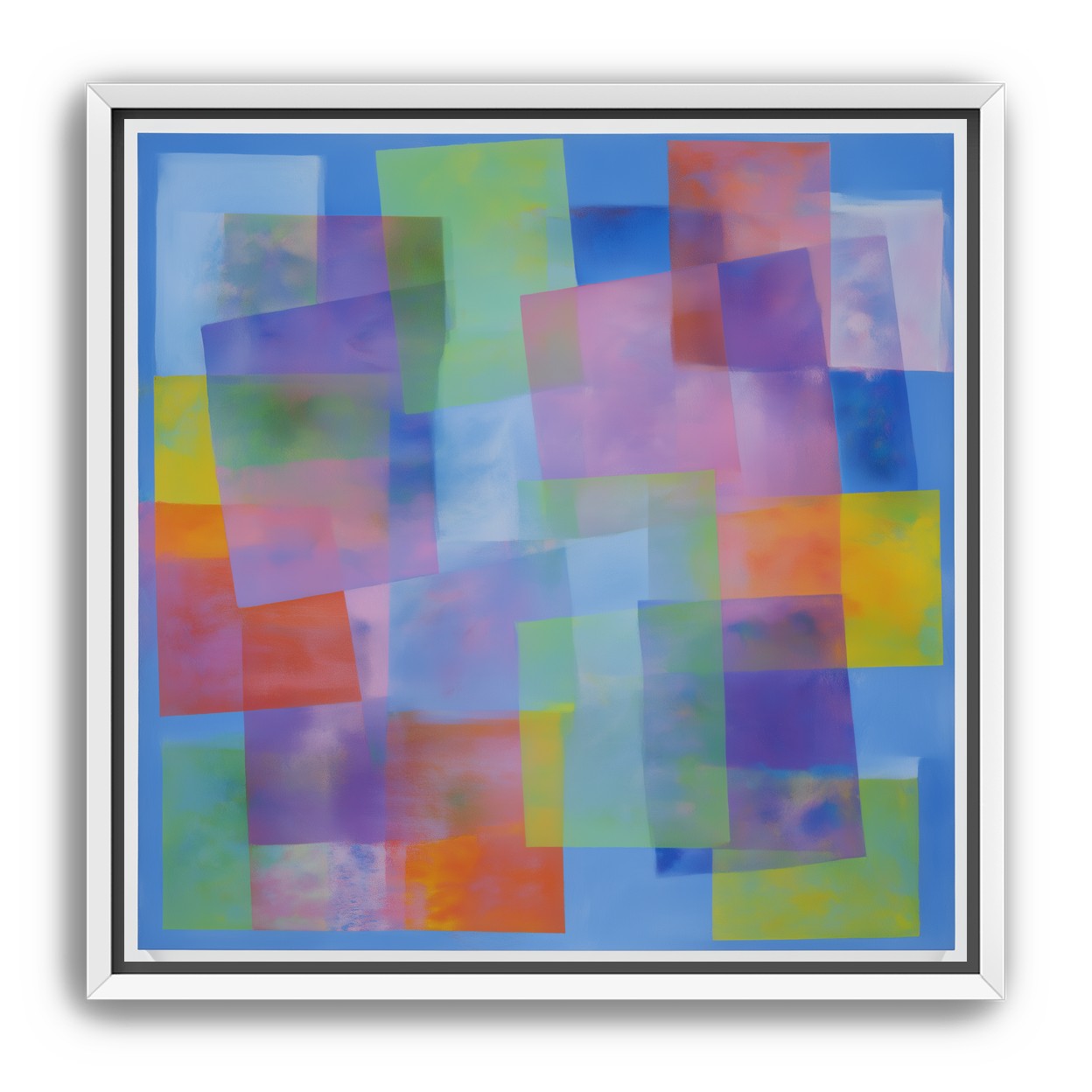 Blue field under shifting pastels