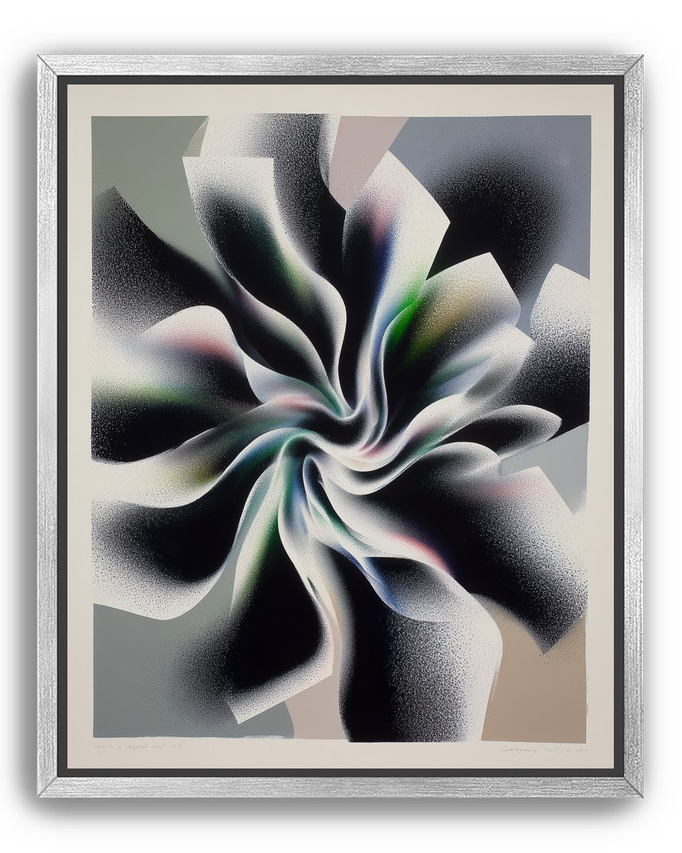 Spiral fold within pale blocks
