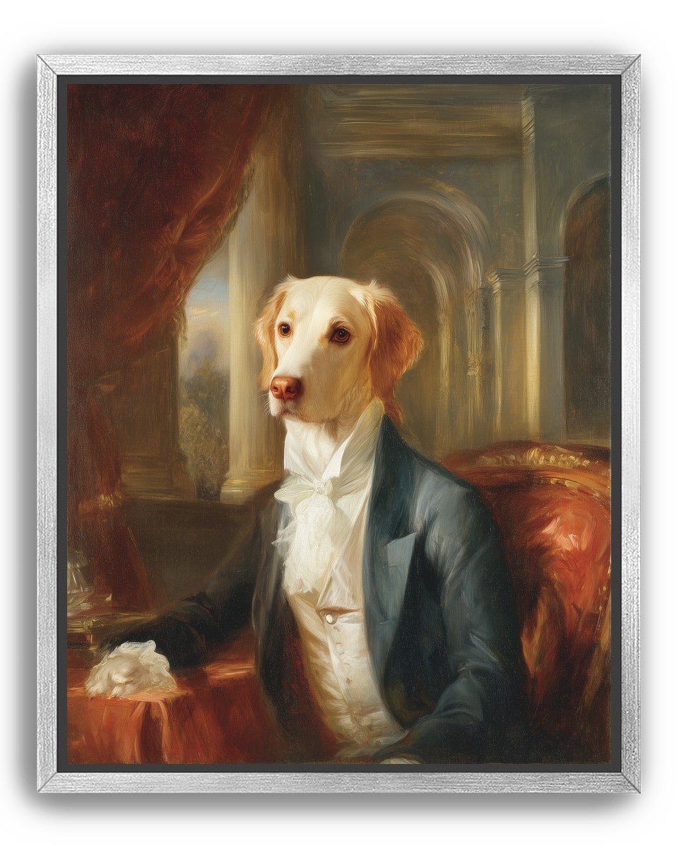 A dog in formal wear