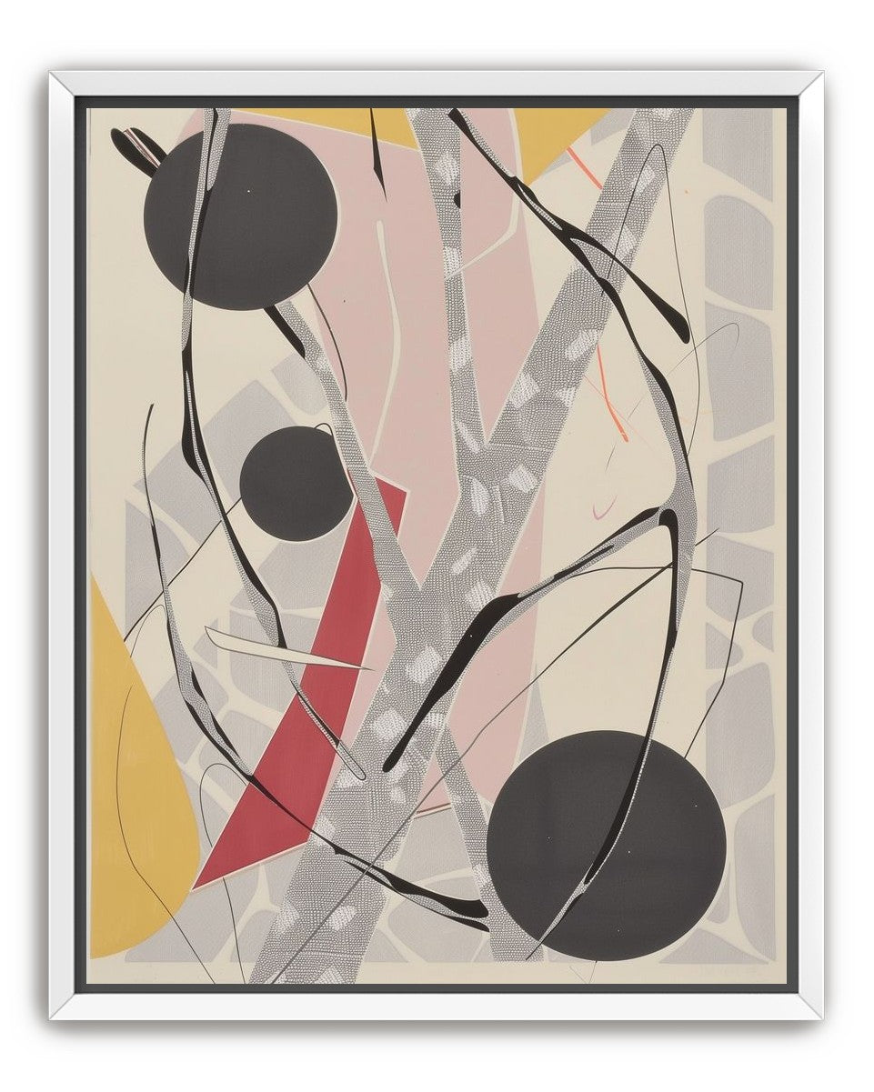 Layered circles with red wedge