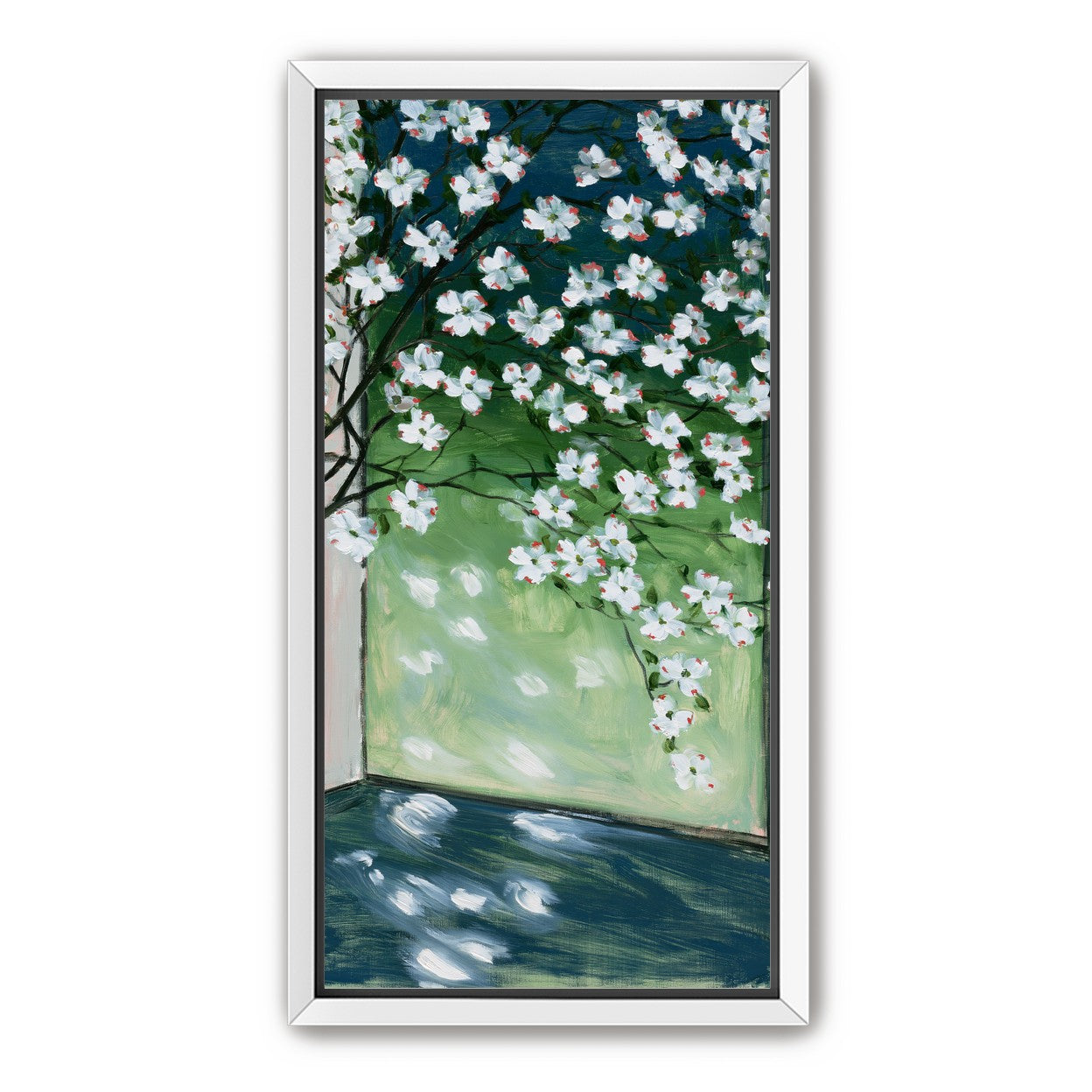 Blossoms at the windowpane