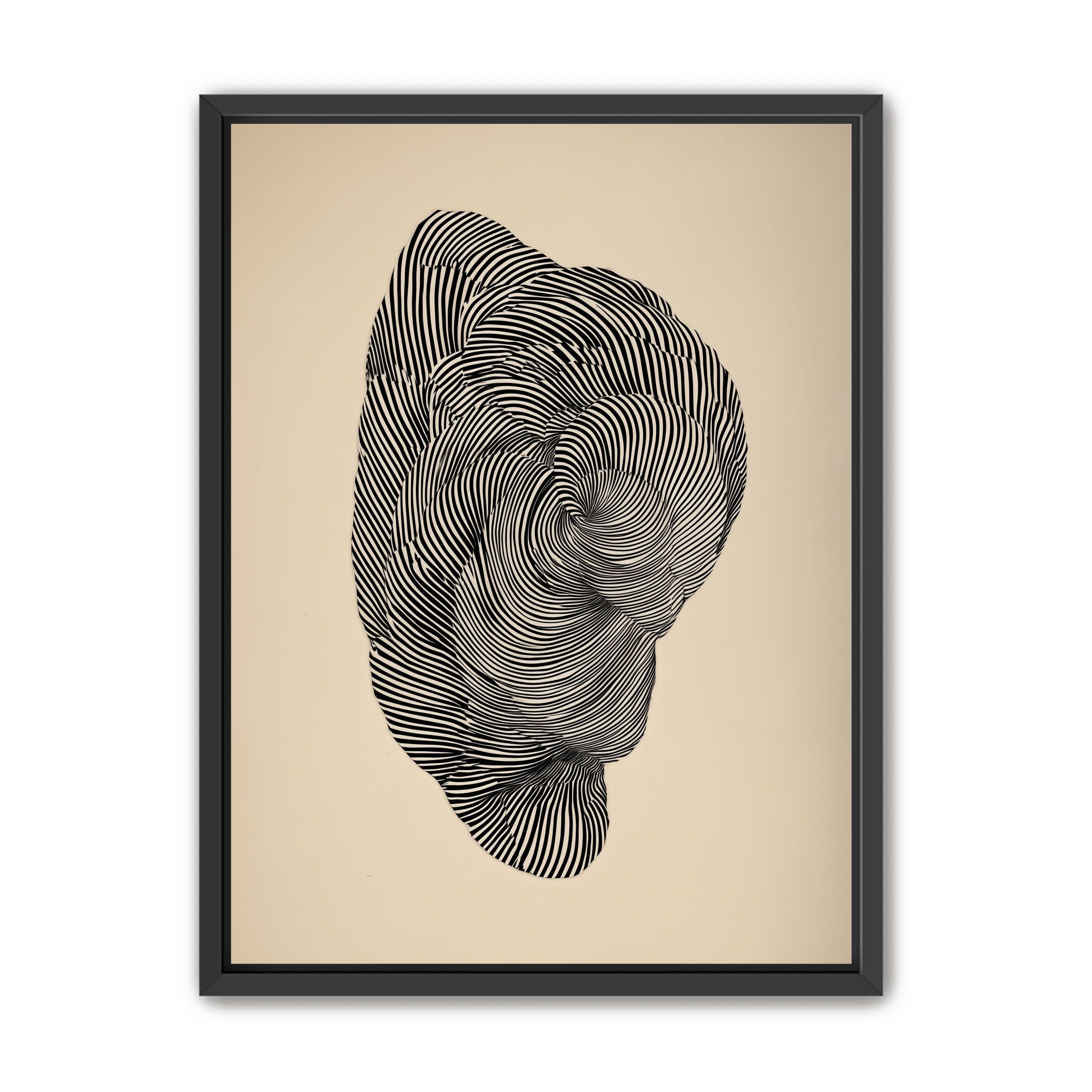 Vortex in a striped head