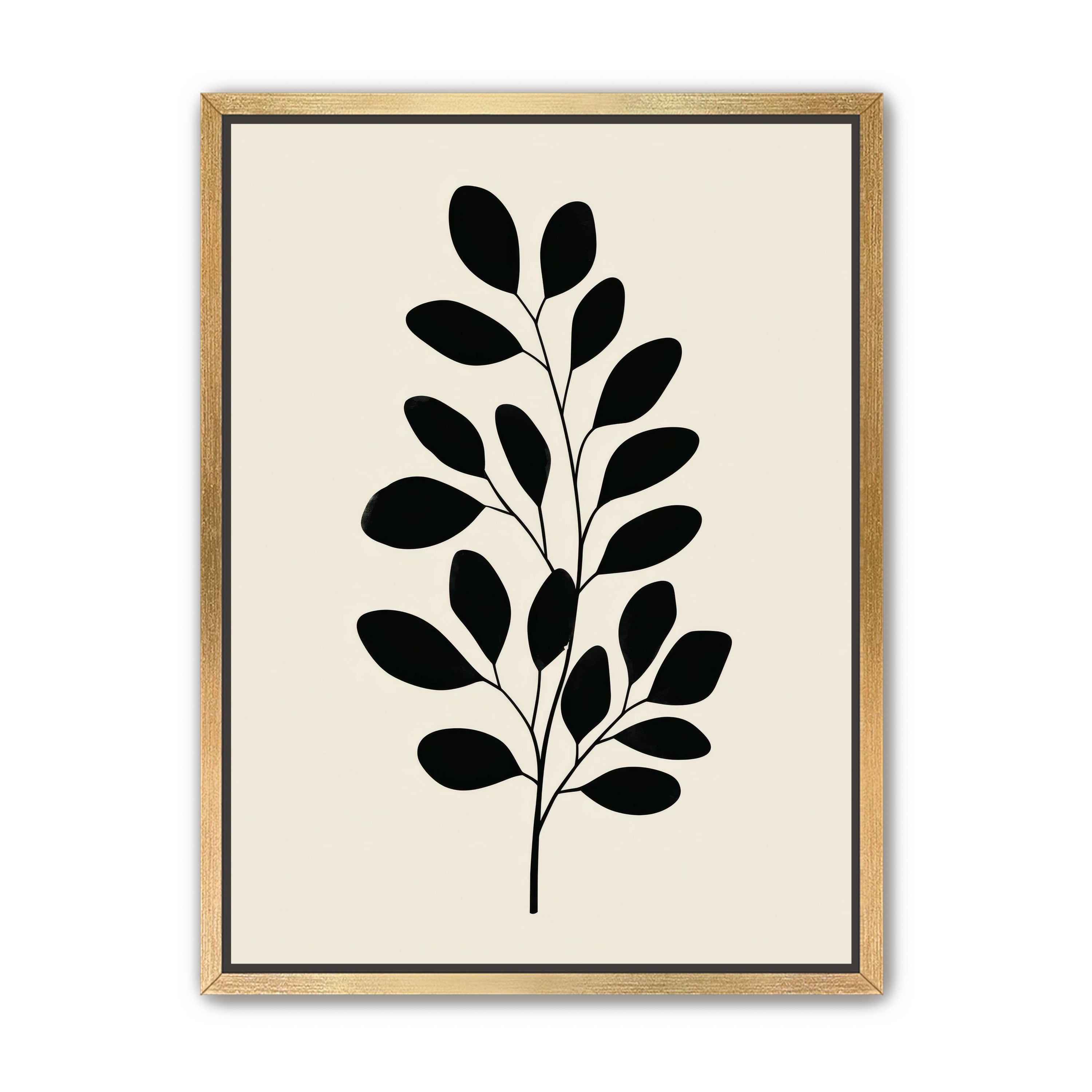 Plant Cutout on Cream