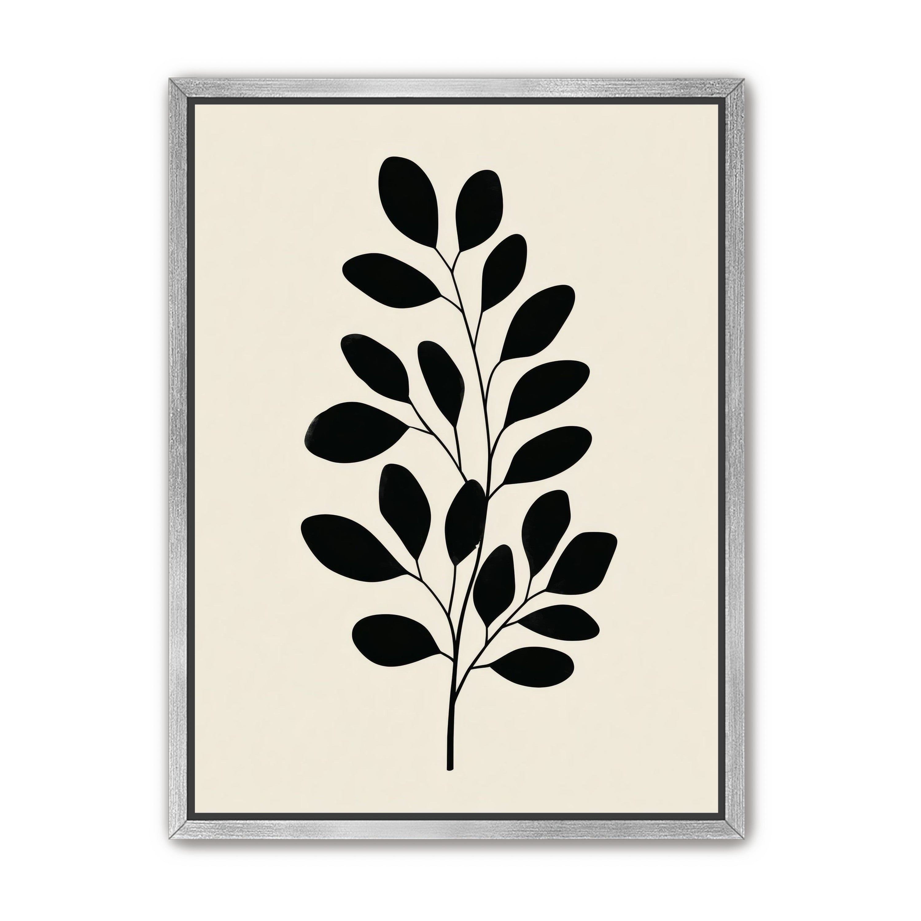 Plant Cutout on Cream