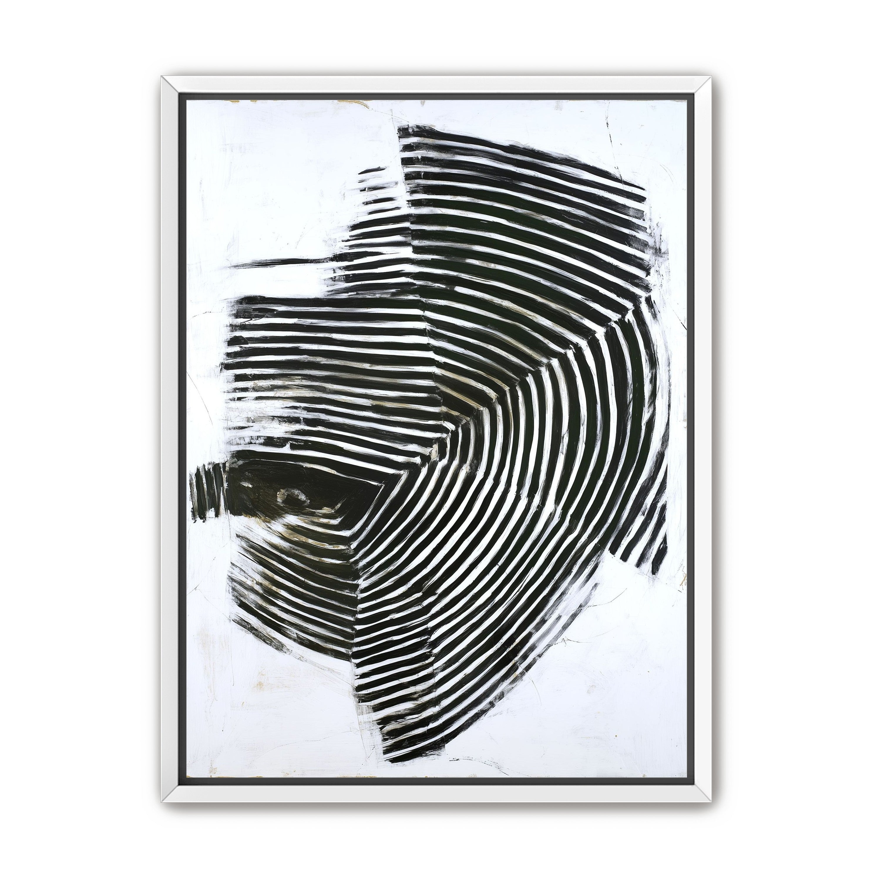 Black bands in white scrape