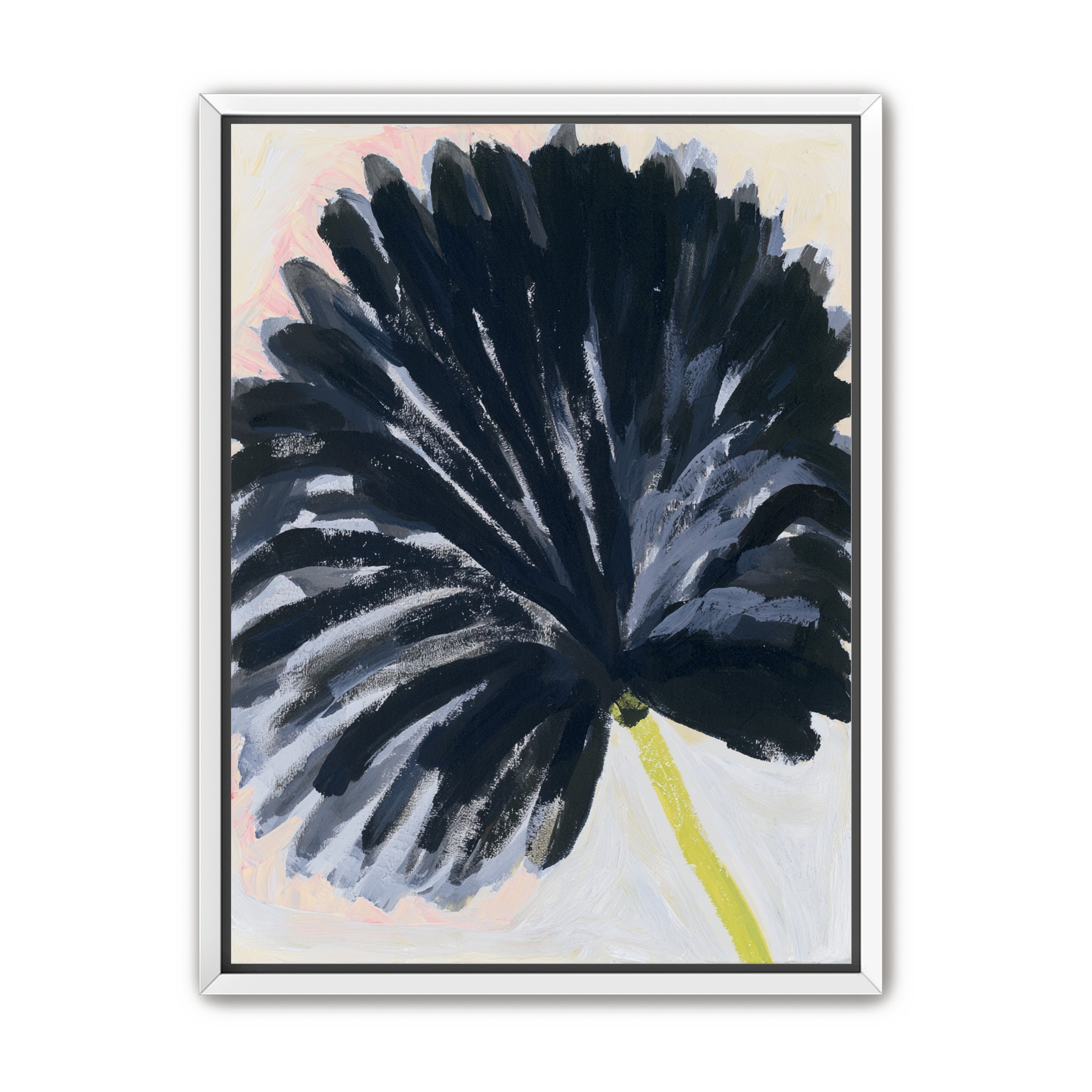 Black petals in pale light