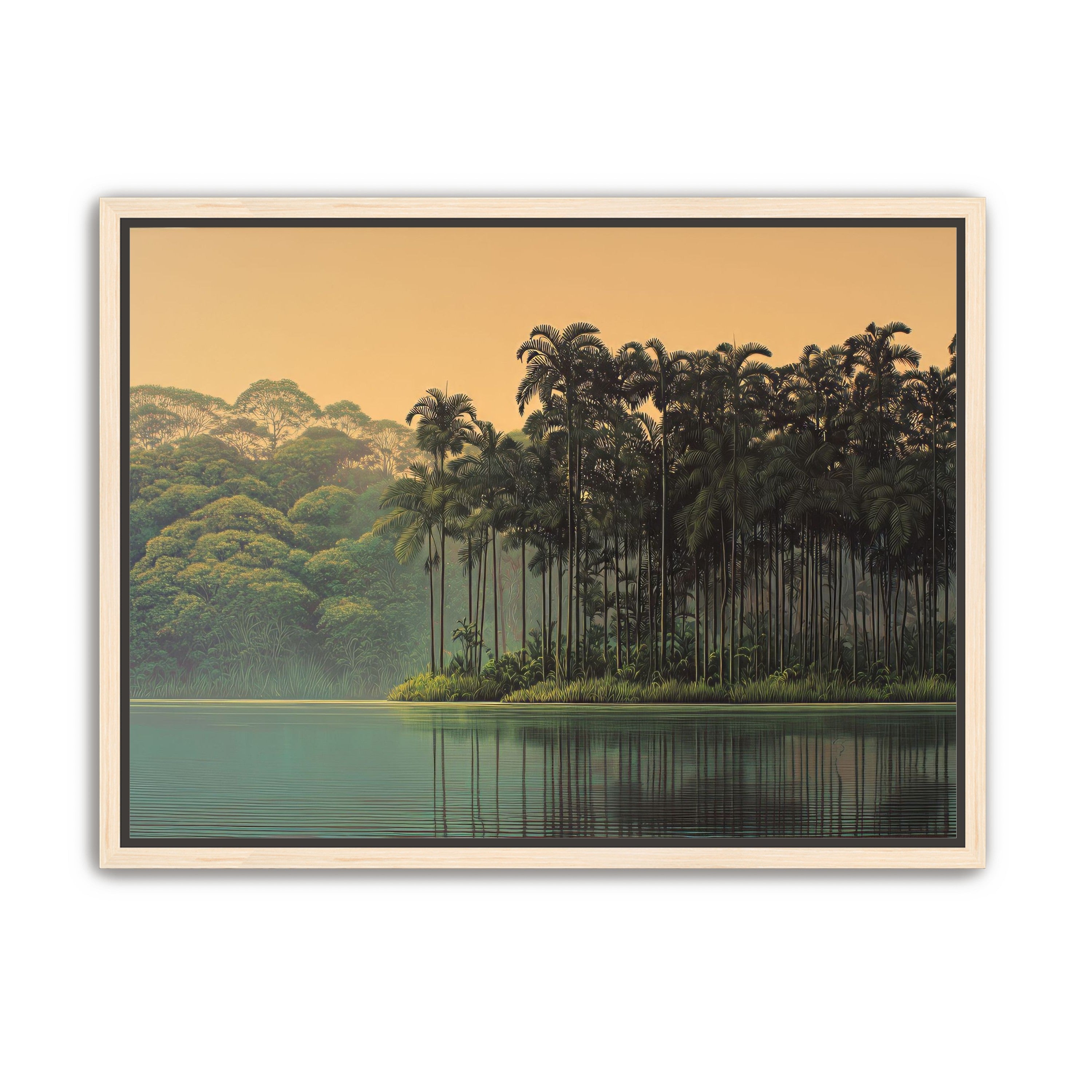 Tall Palms at Water