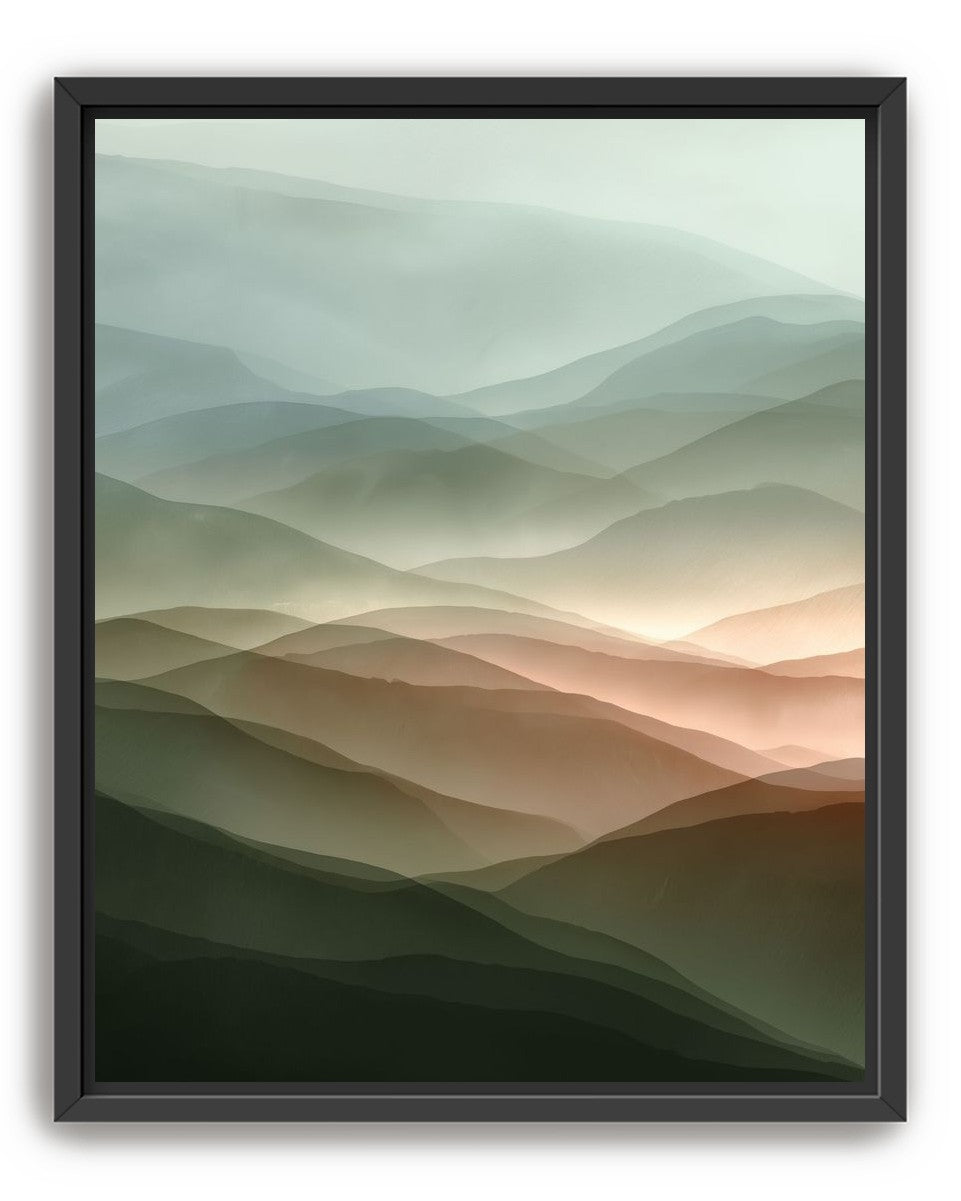 Mountains in Haze