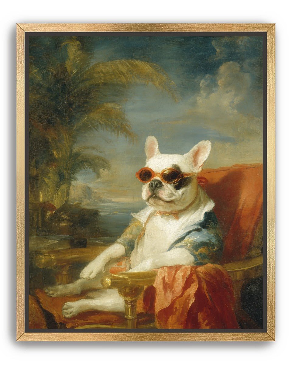 Orange shades in sea haze