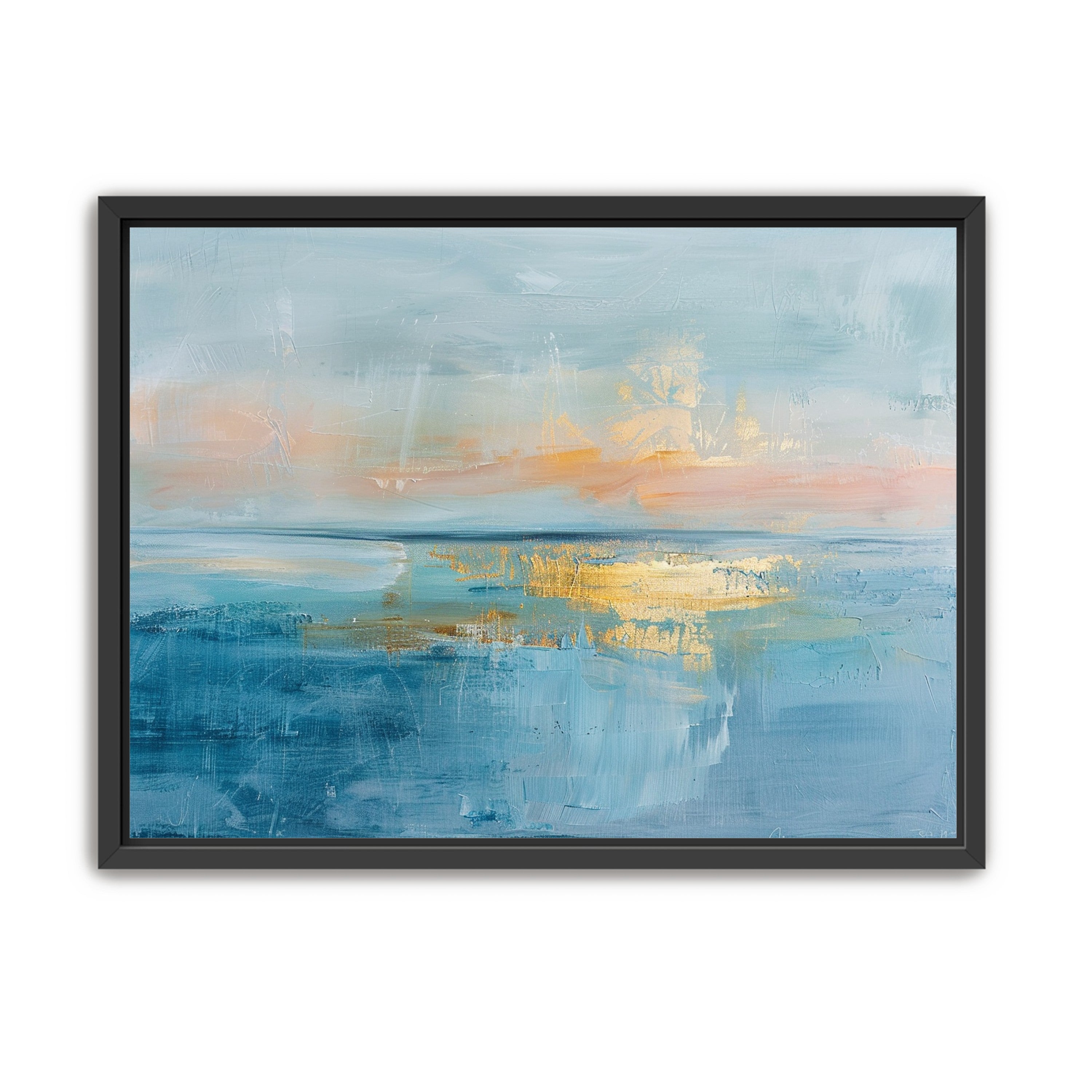 Gold light on quiet water