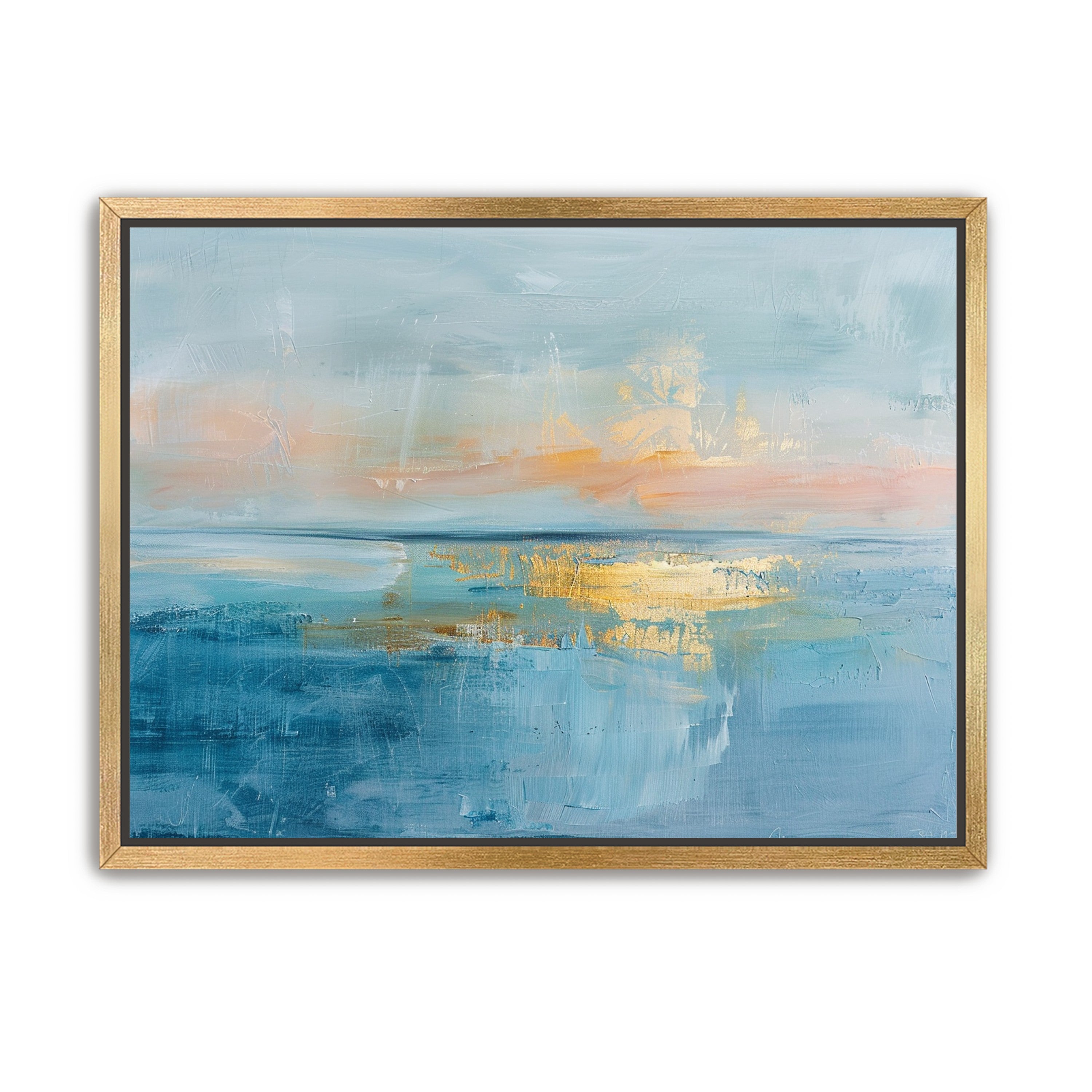 Gold light on quiet water