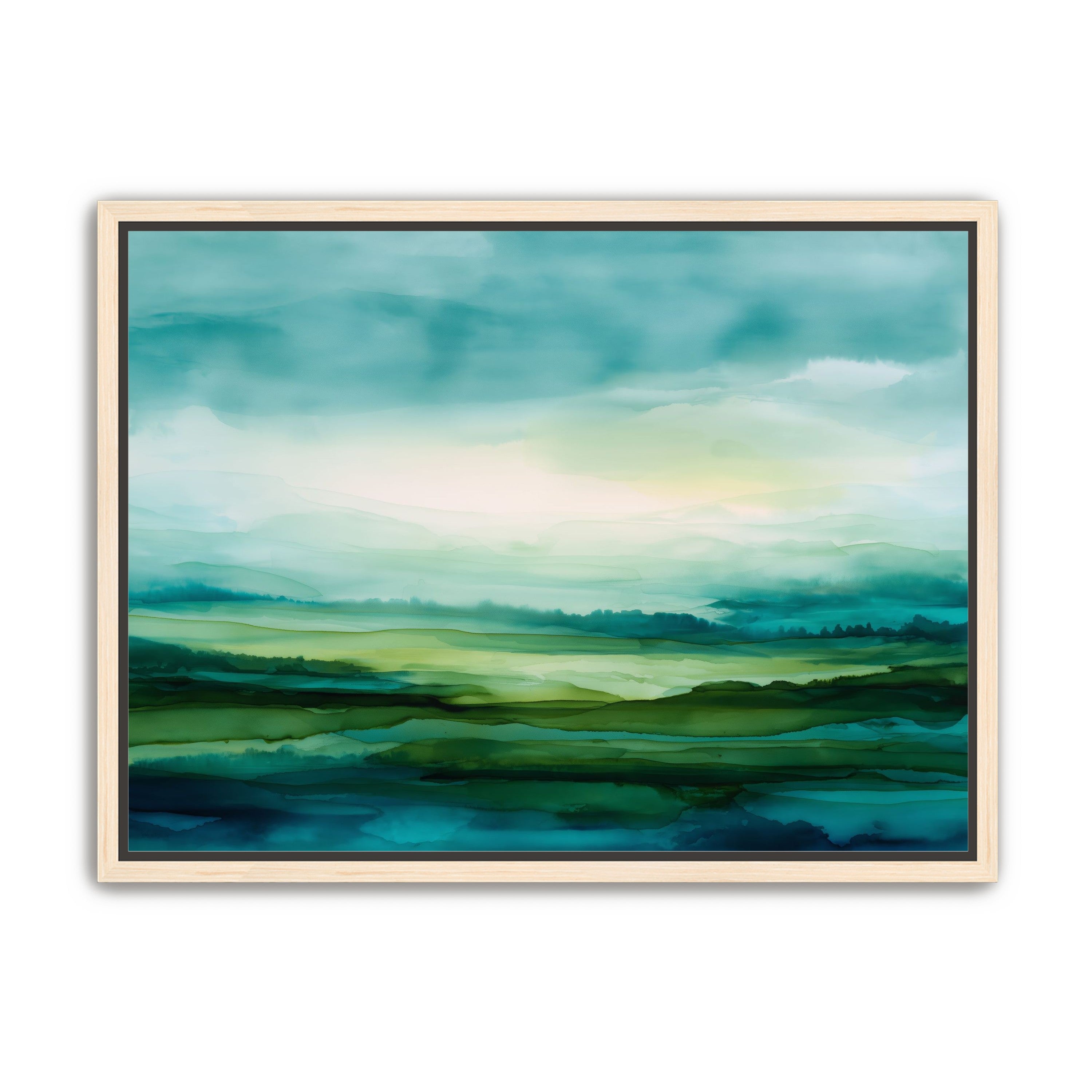 Emerald Bleeding into Teal