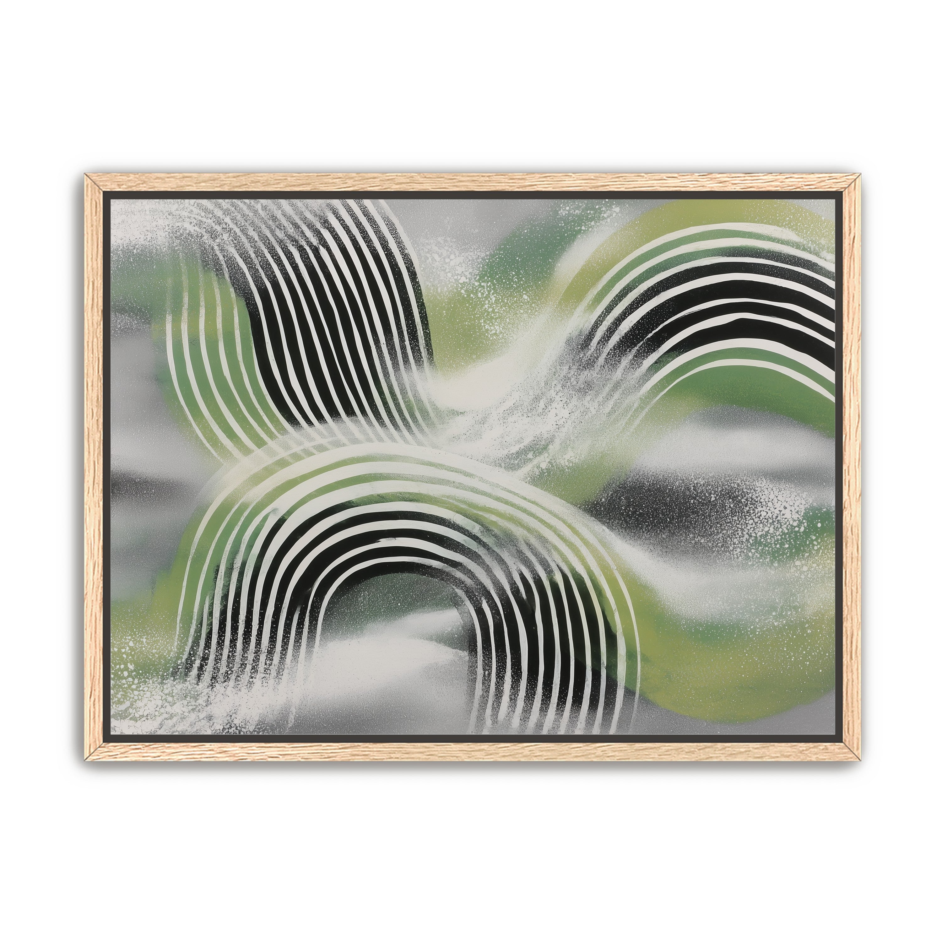 Stripes within the green haze