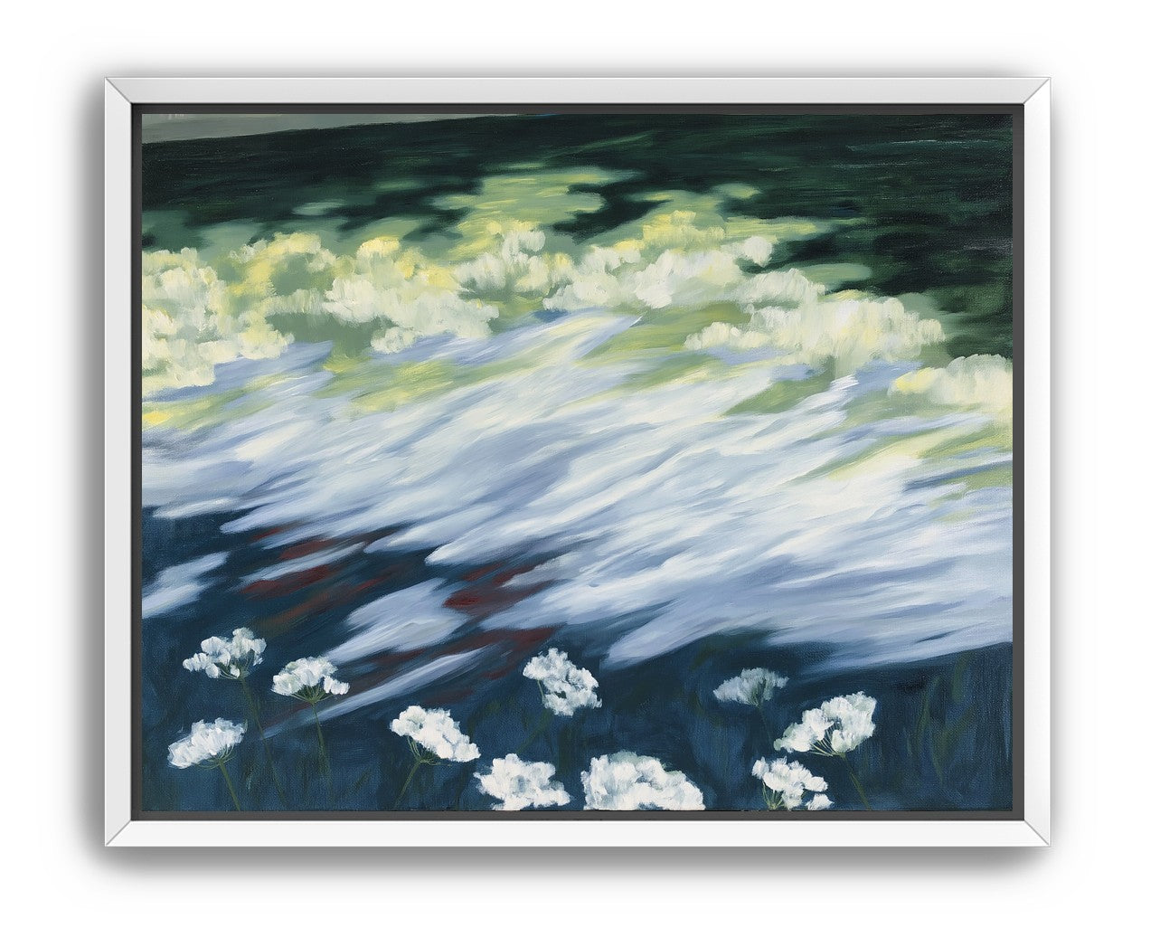 Wind skimming the wildflowers