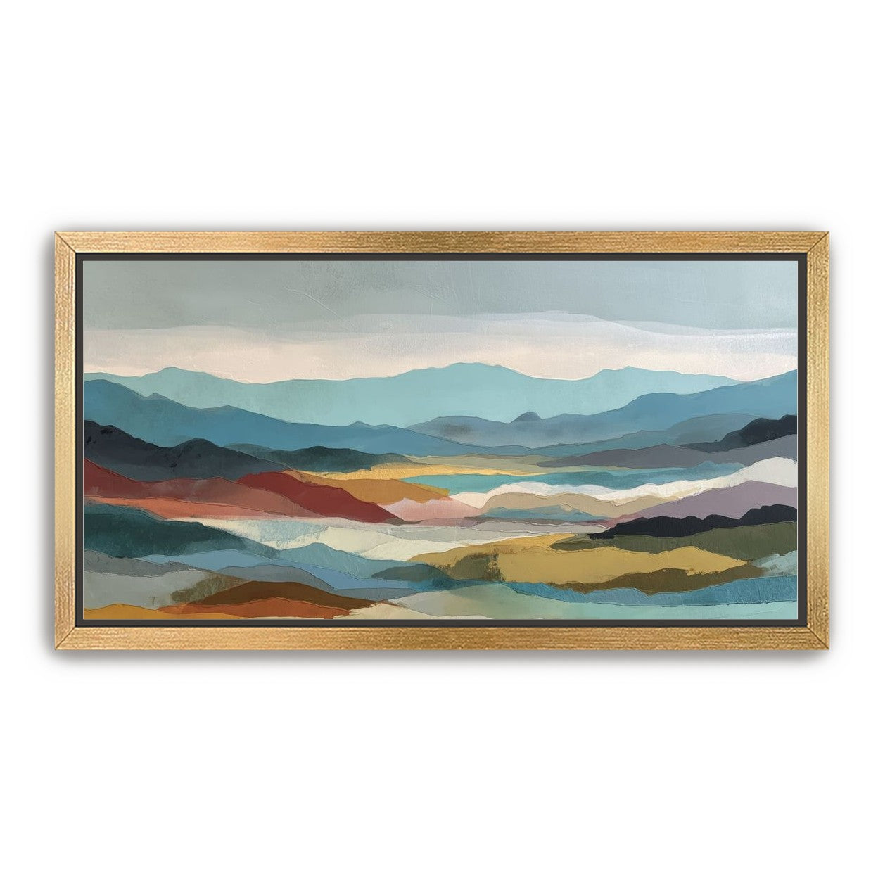 Layered Hills in Cool Bands