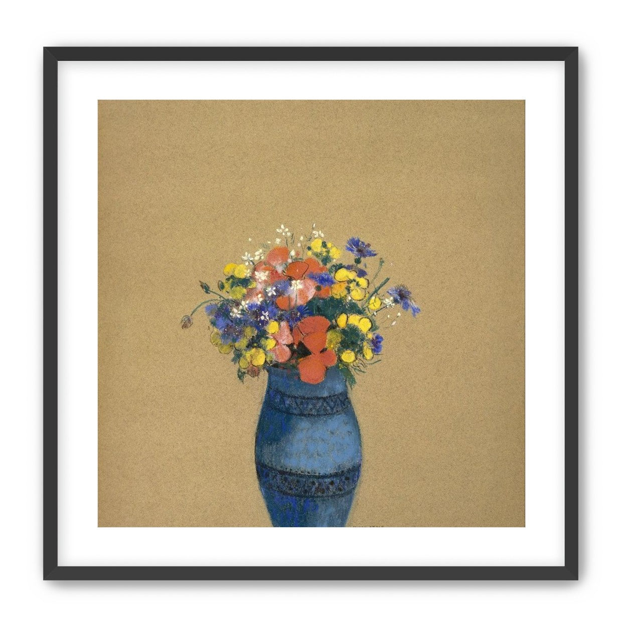 A quiet vase of wildflowers