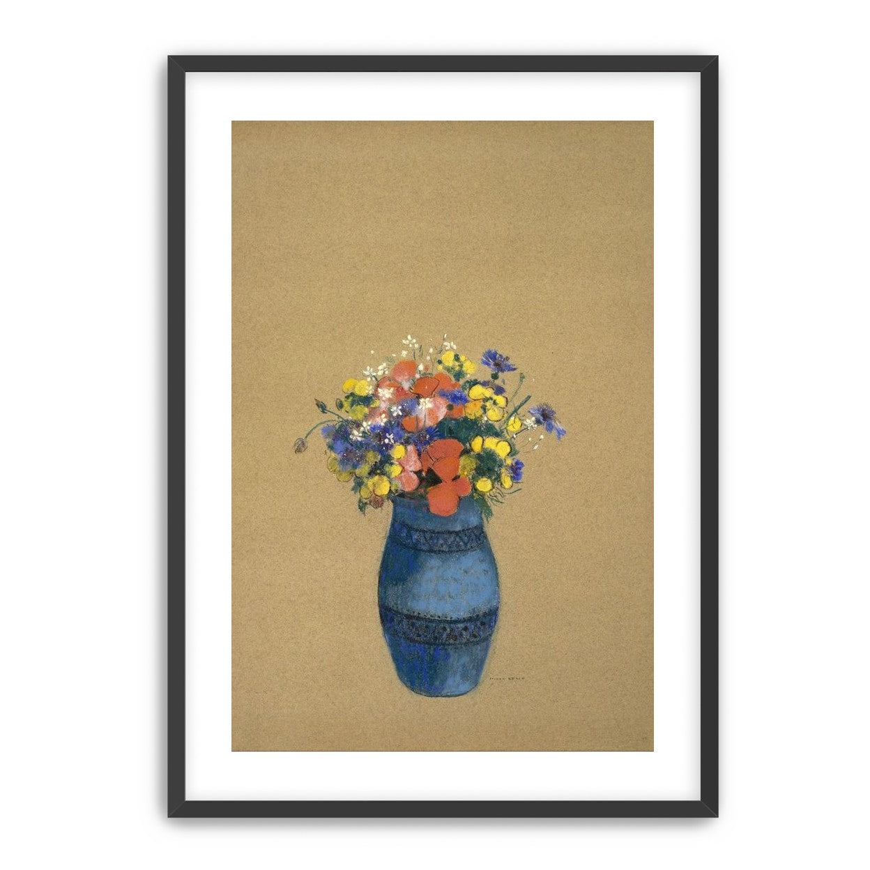 A quiet vase of wildflowers