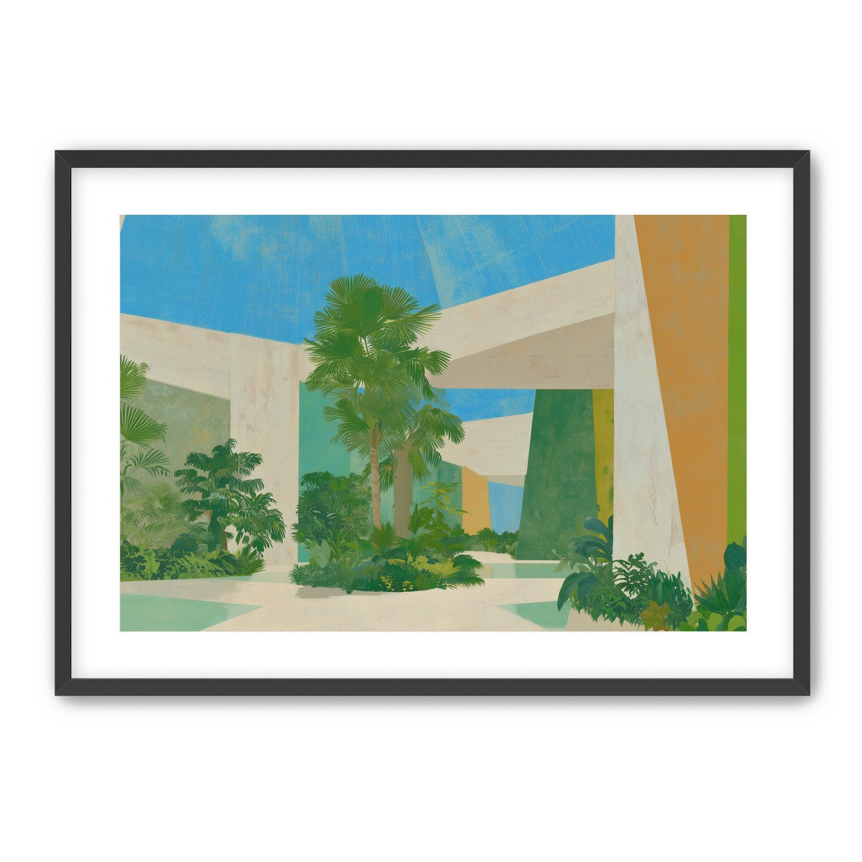 Palm shade in the atrium