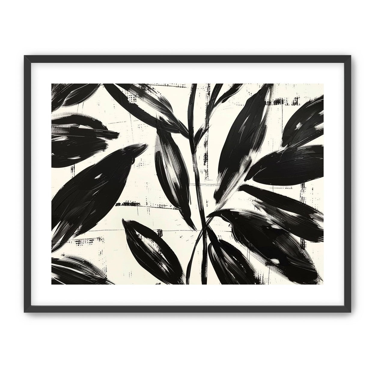 Leaves in black sweep