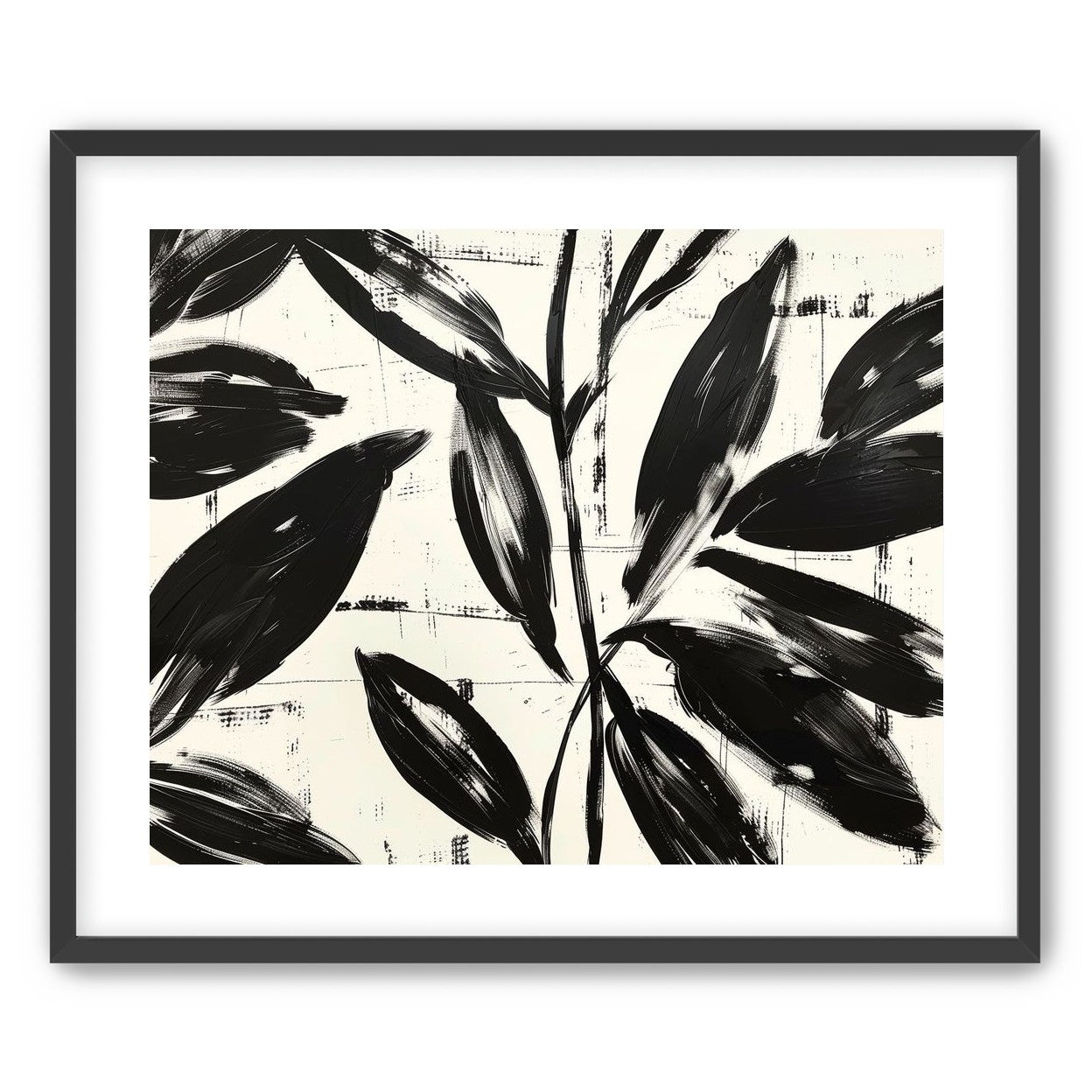 Leaves in black sweep