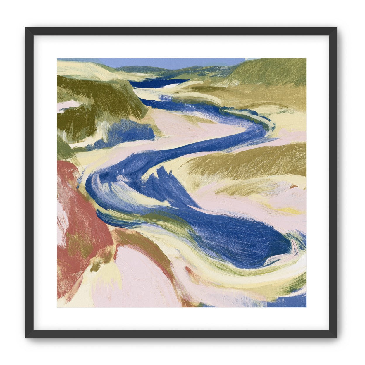 Blue bend through sandbars