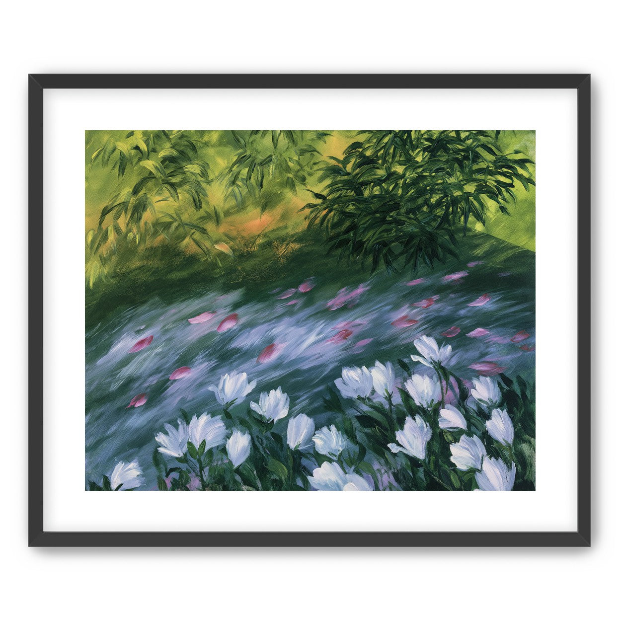 Petals on the streambank