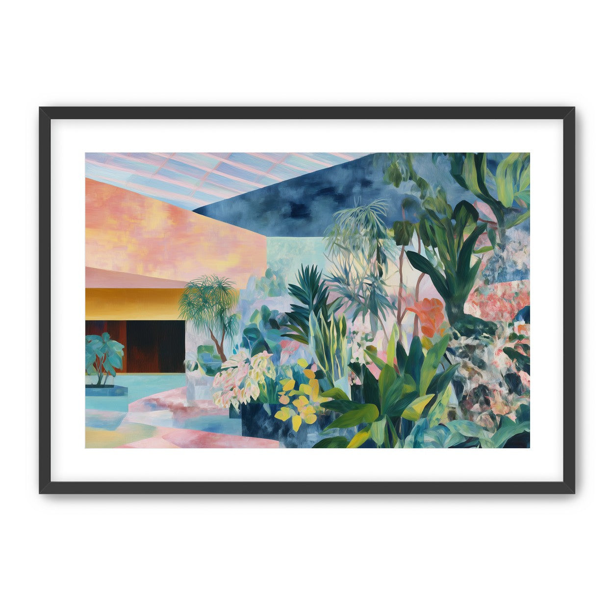 Pastel rooms for green leaves