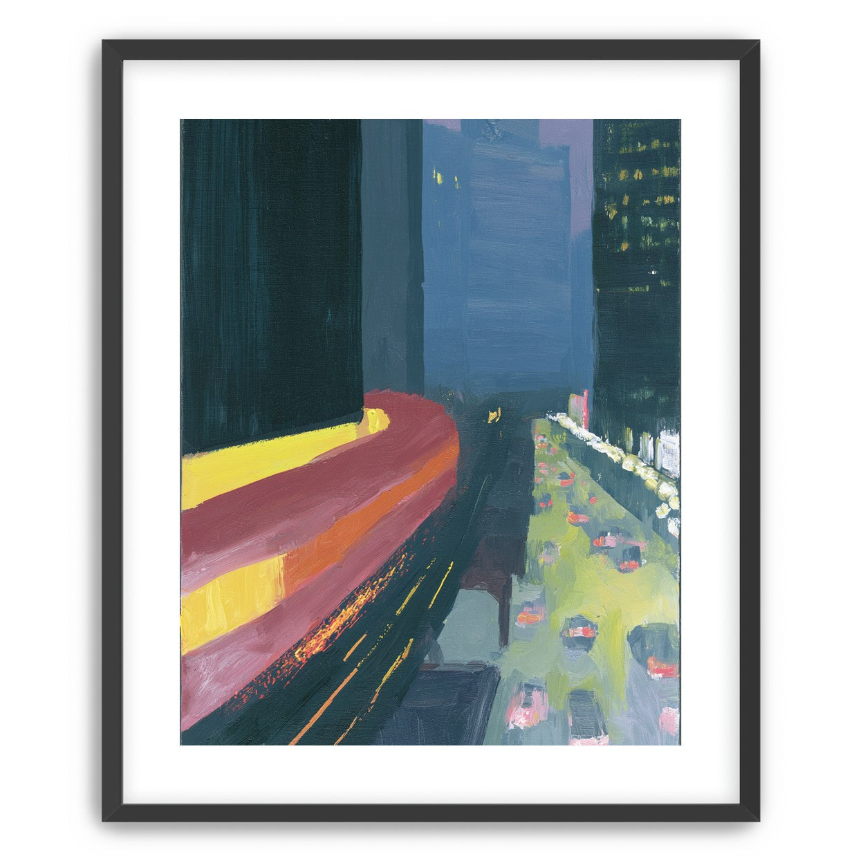 A bright bend downtown