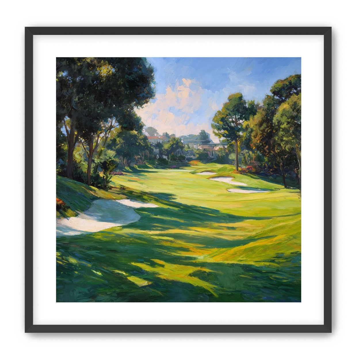 Ocean Haze Over Fairways