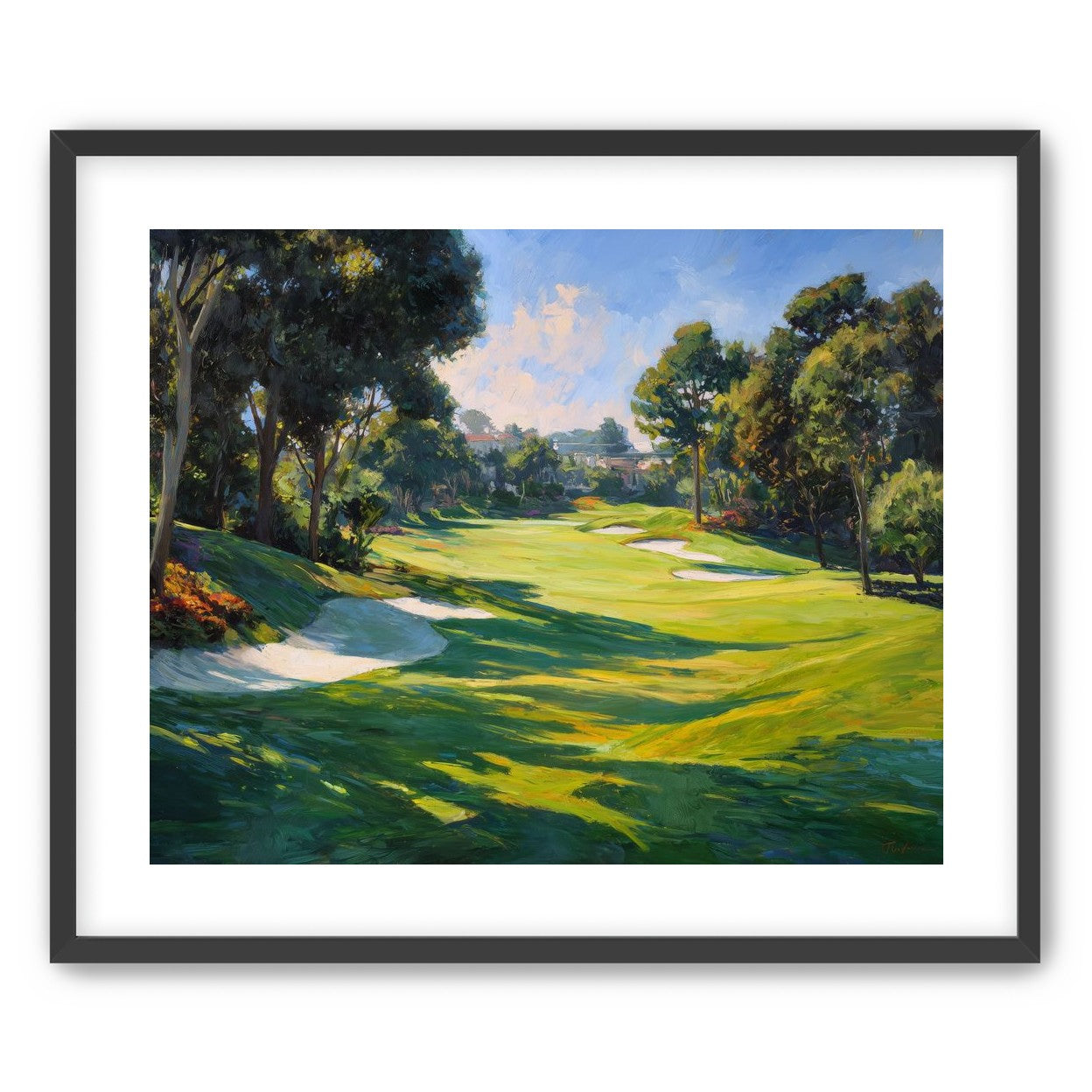 Ocean Haze Over Fairways
