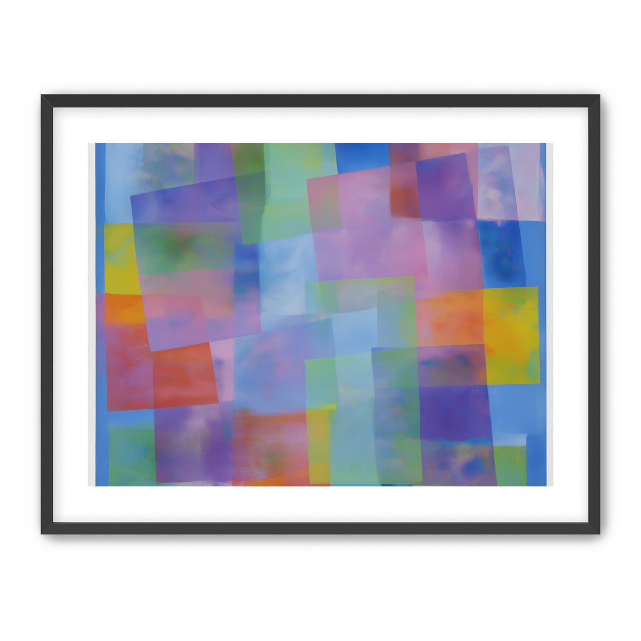 Blue field under shifting pastels