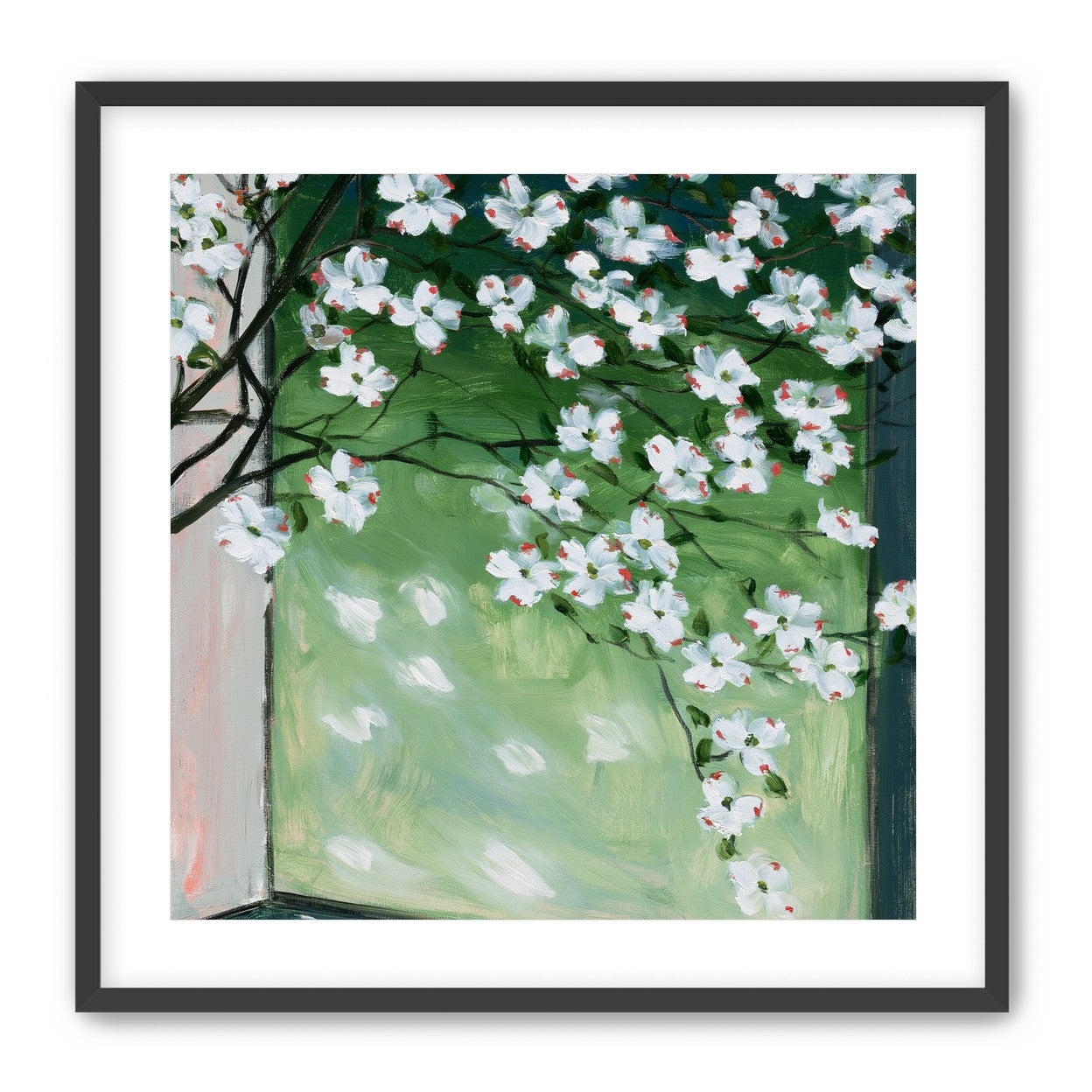 Blossoms at the windowpane