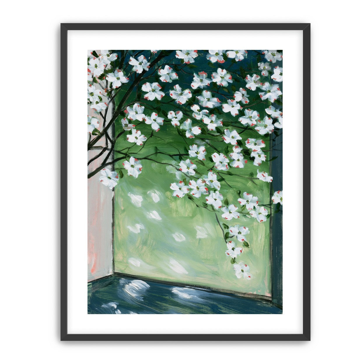 Blossoms at the windowpane