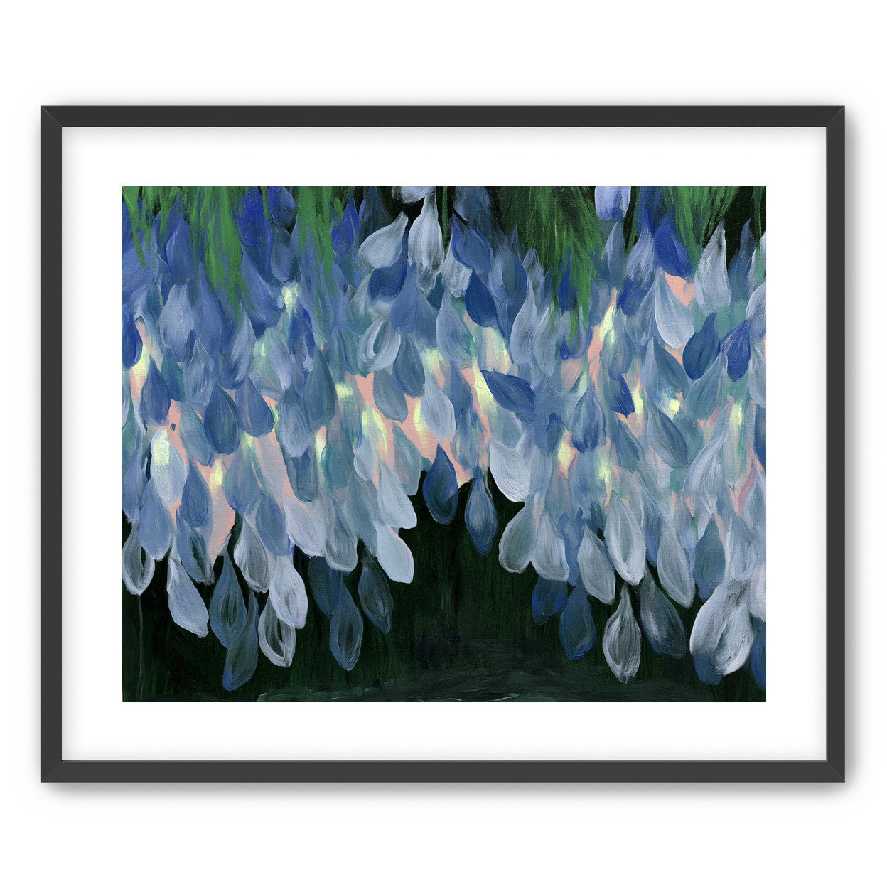 Wisteria over still water