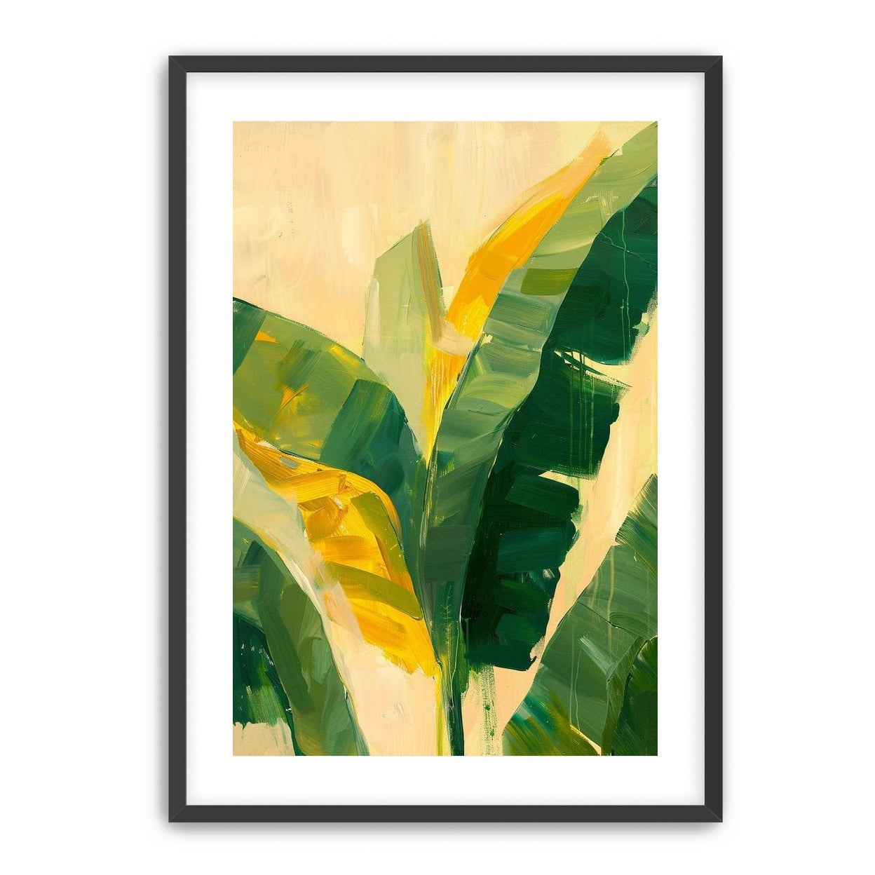 Yellow breaks through green leaves