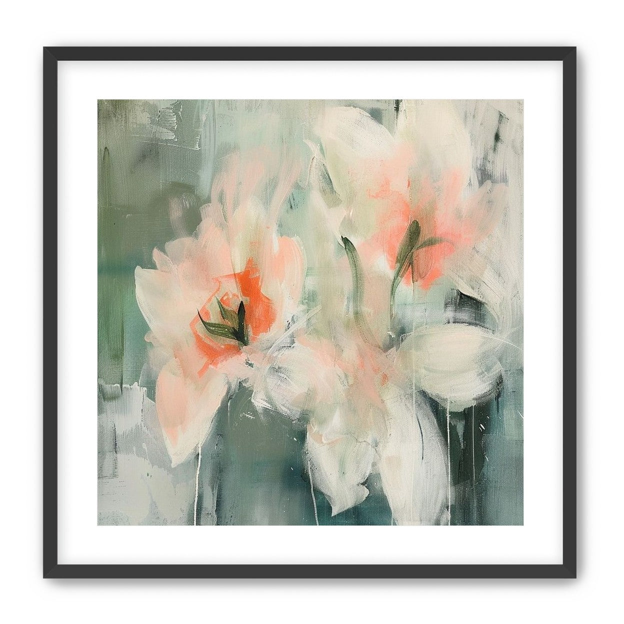 Pale blooms in quiet paint