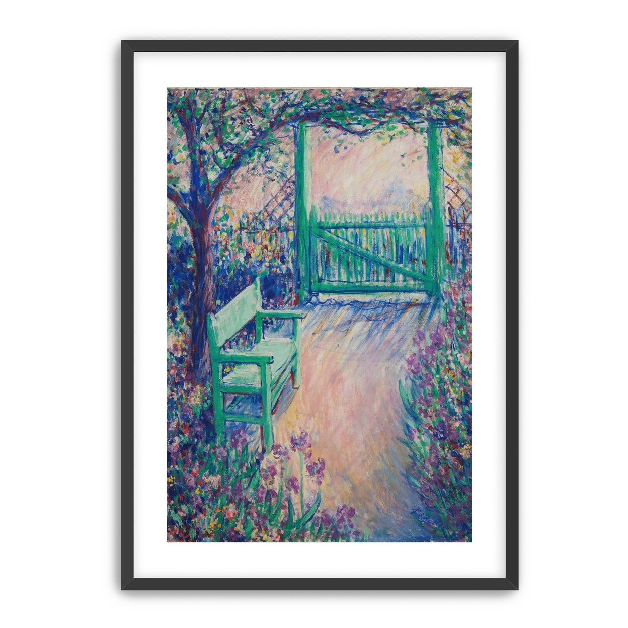 Green chair within the porch