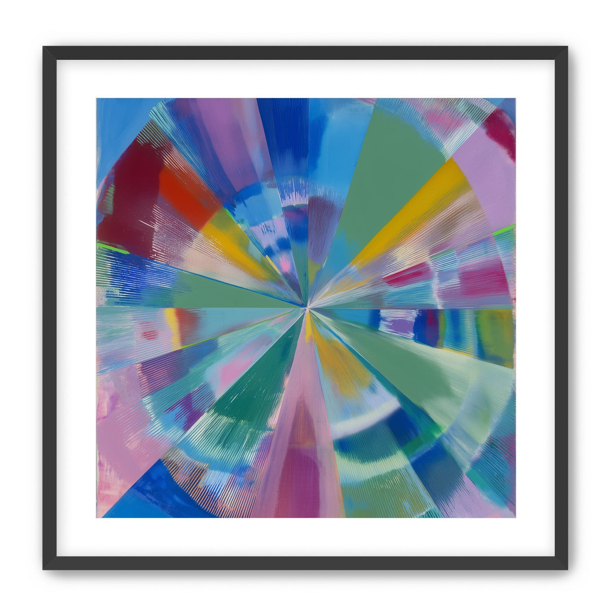 Scraped color at the center