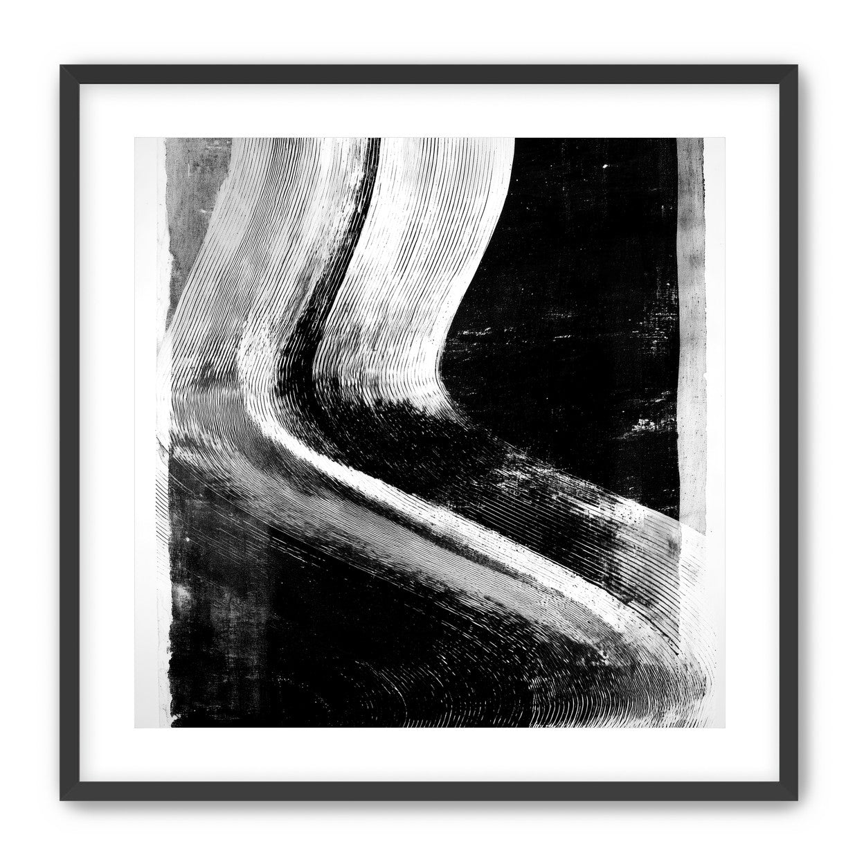 White sweep through black