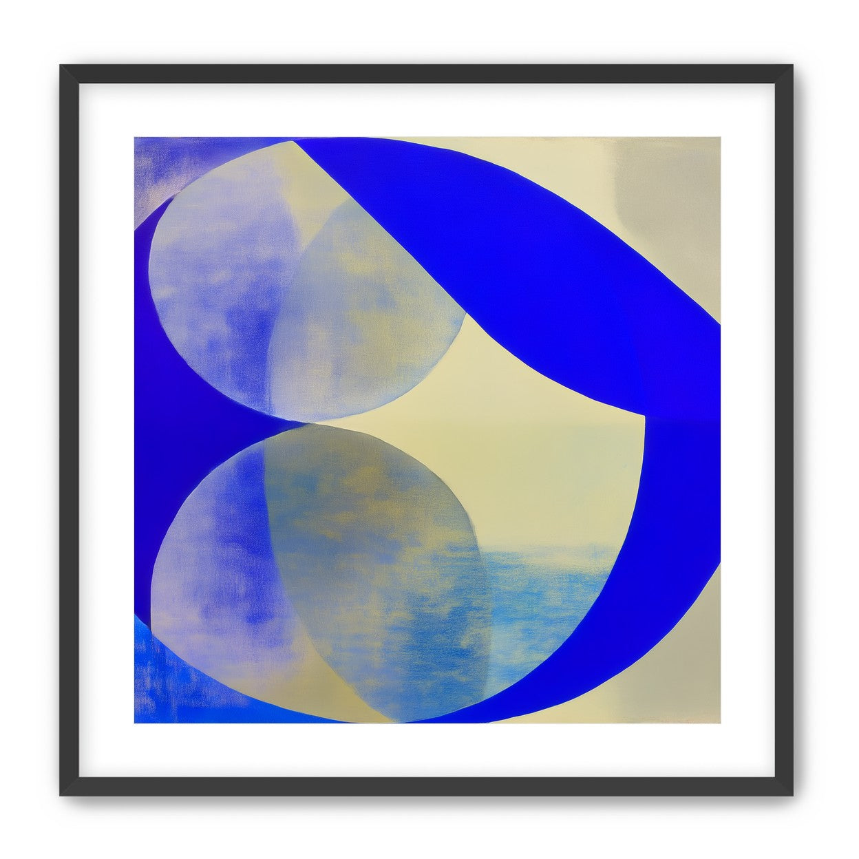 Cobalt loop on beige