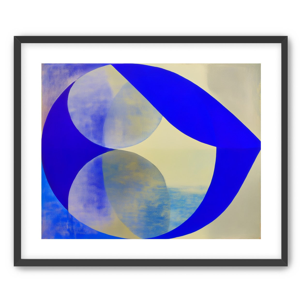 Cobalt loop on beige