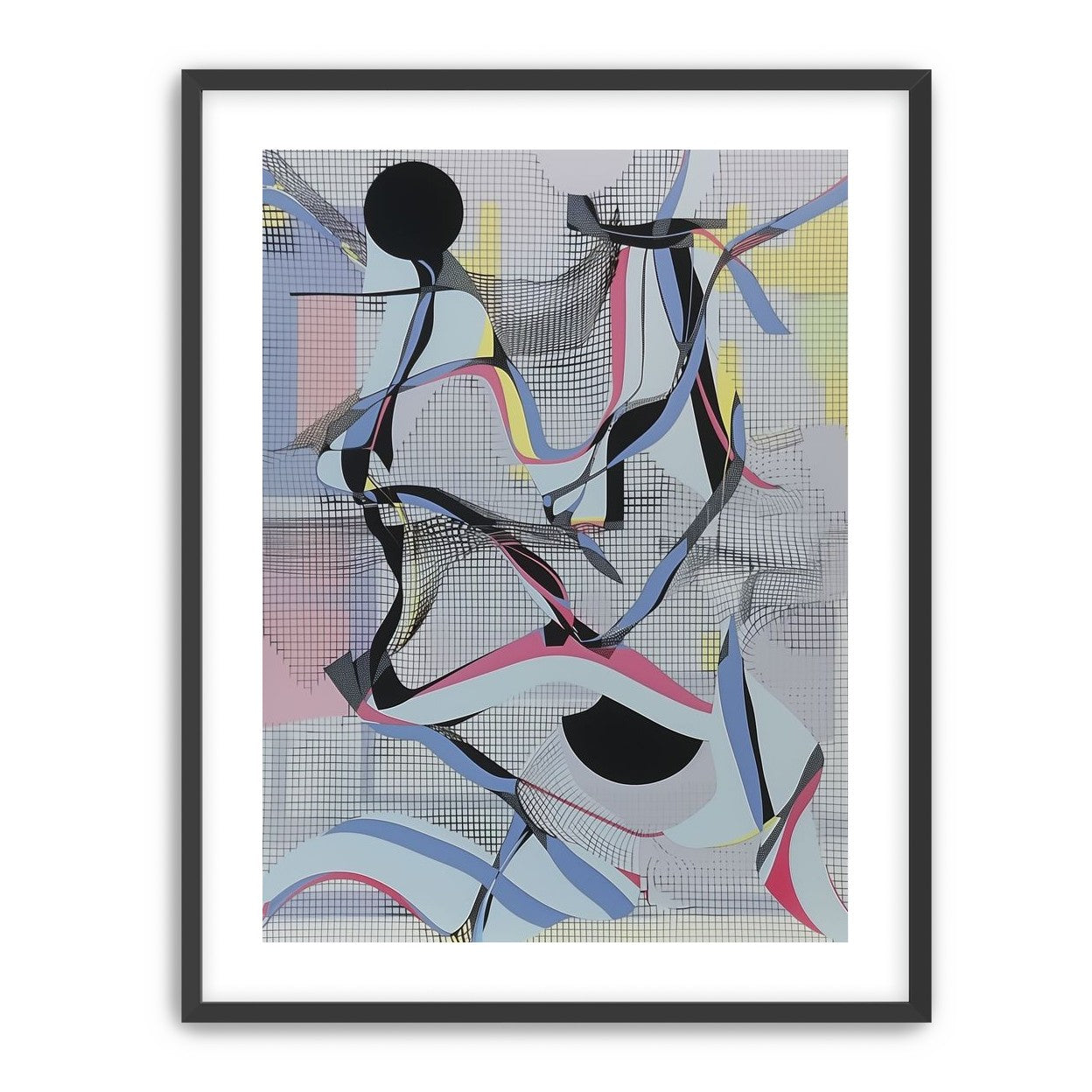 Ribbons snagged in the grid