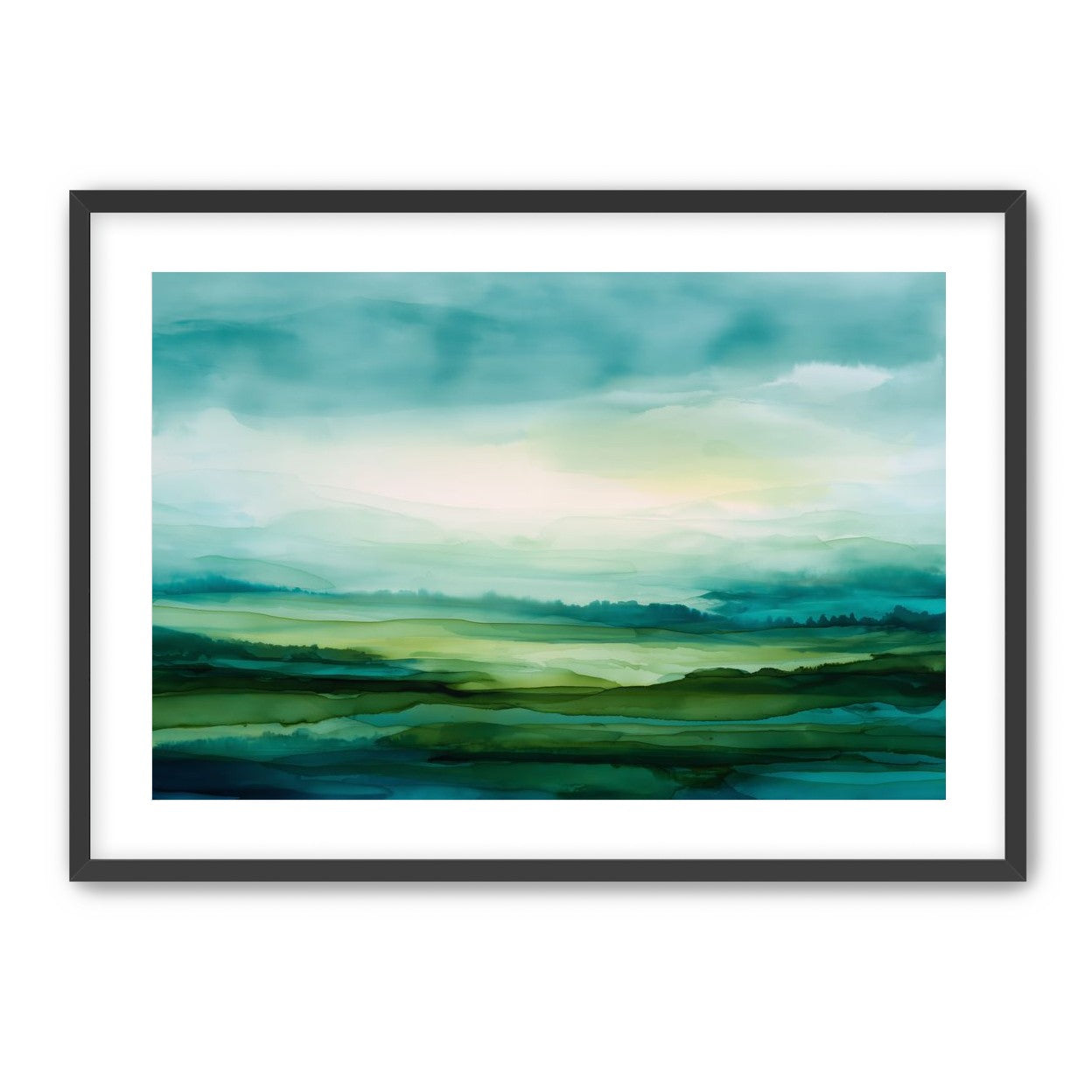 Emerald Bleeding into Teal