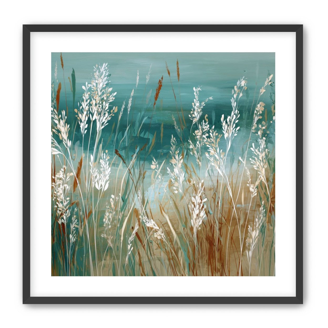 White Meadow Grasses Before Water |