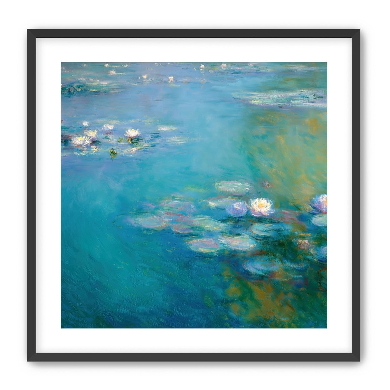 Still Water with Open Blossoms