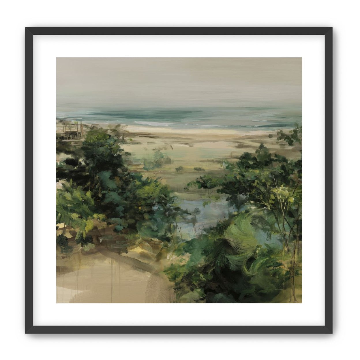 Coastal Dunes with Trees