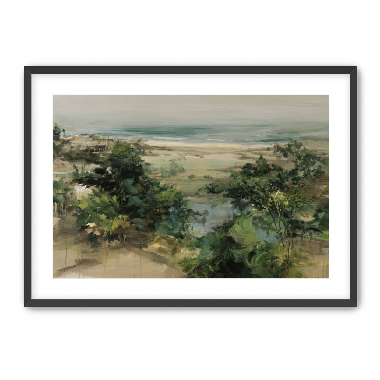 Coastal Dunes with Trees