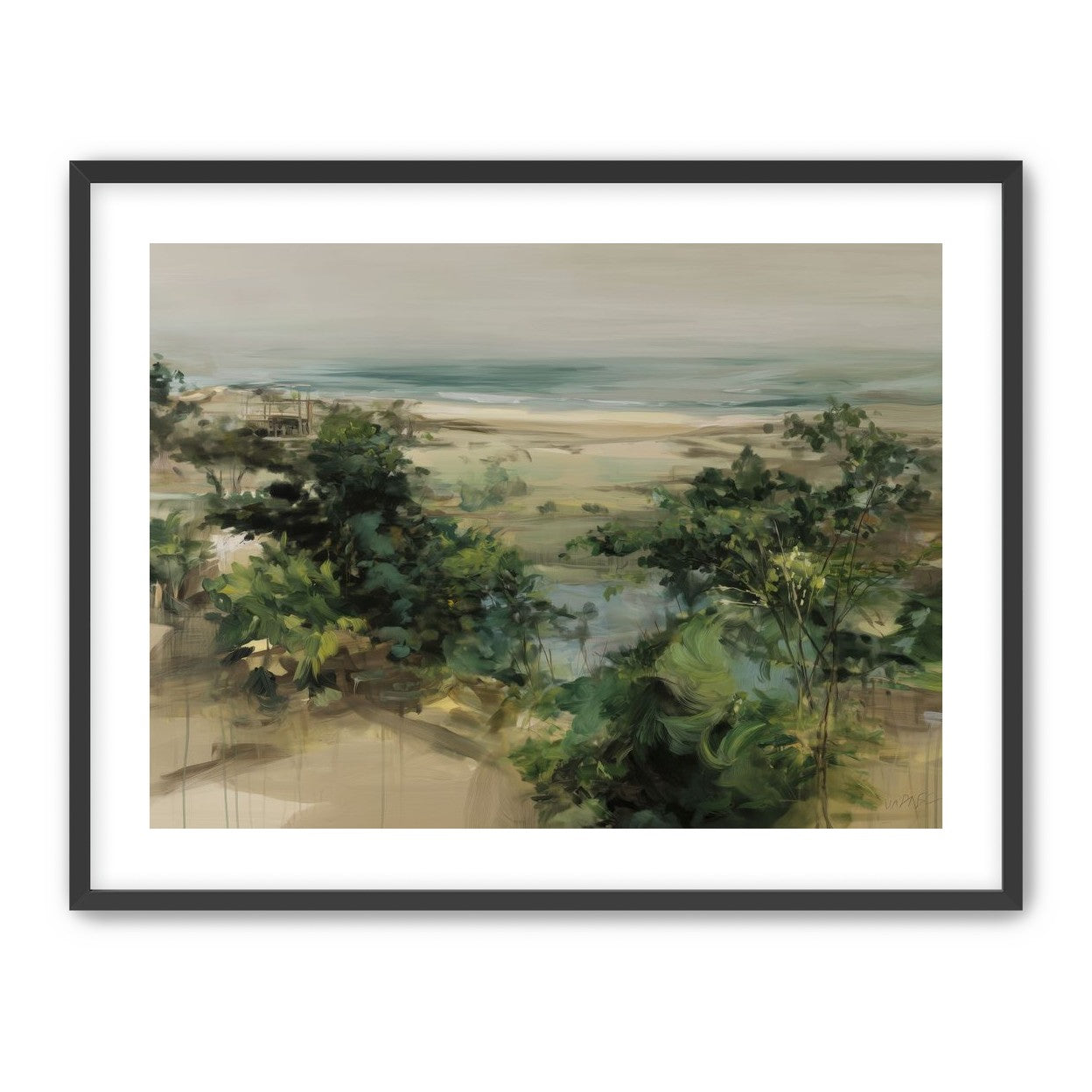 Coastal Dunes with Trees