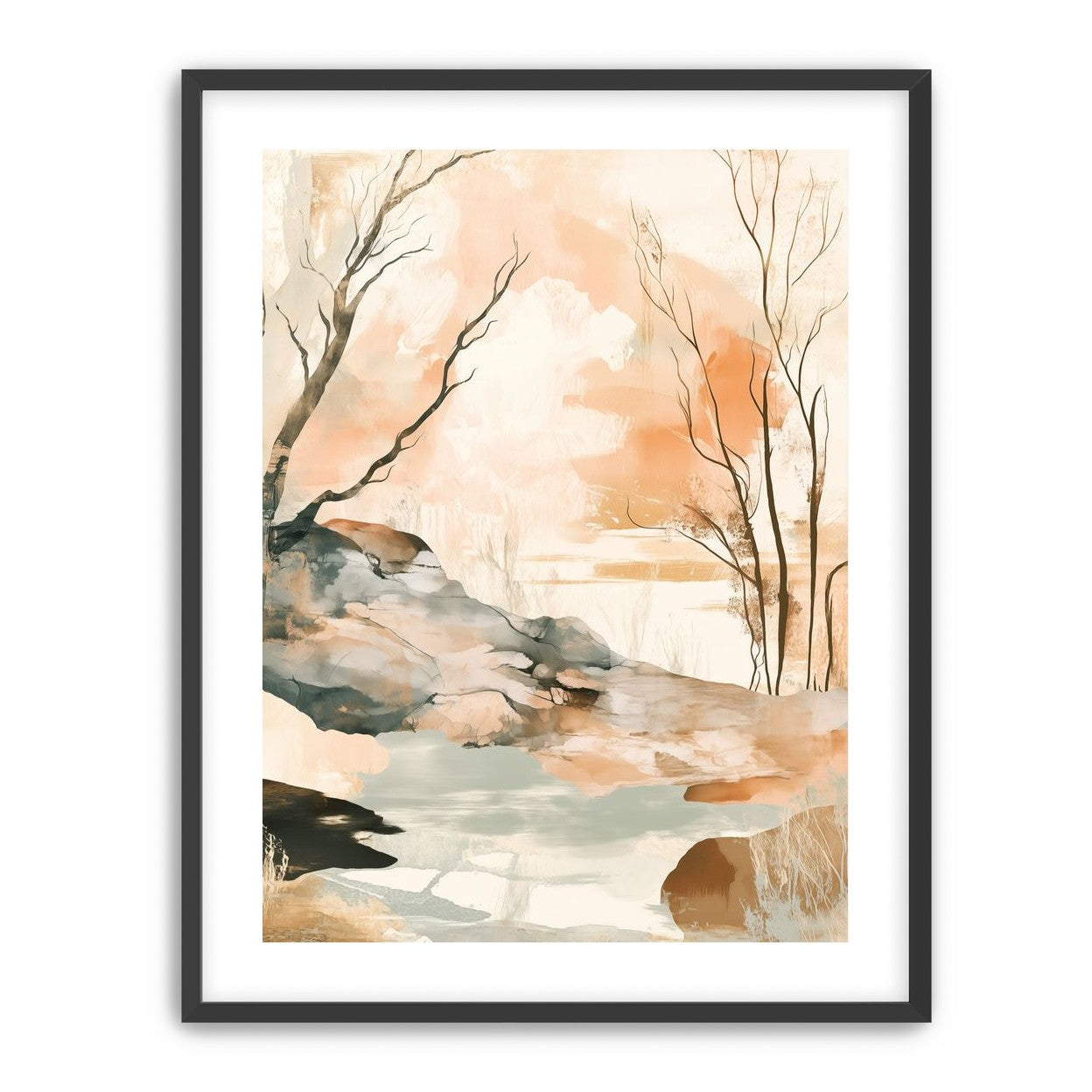 Ink Wash Over Stone Texture