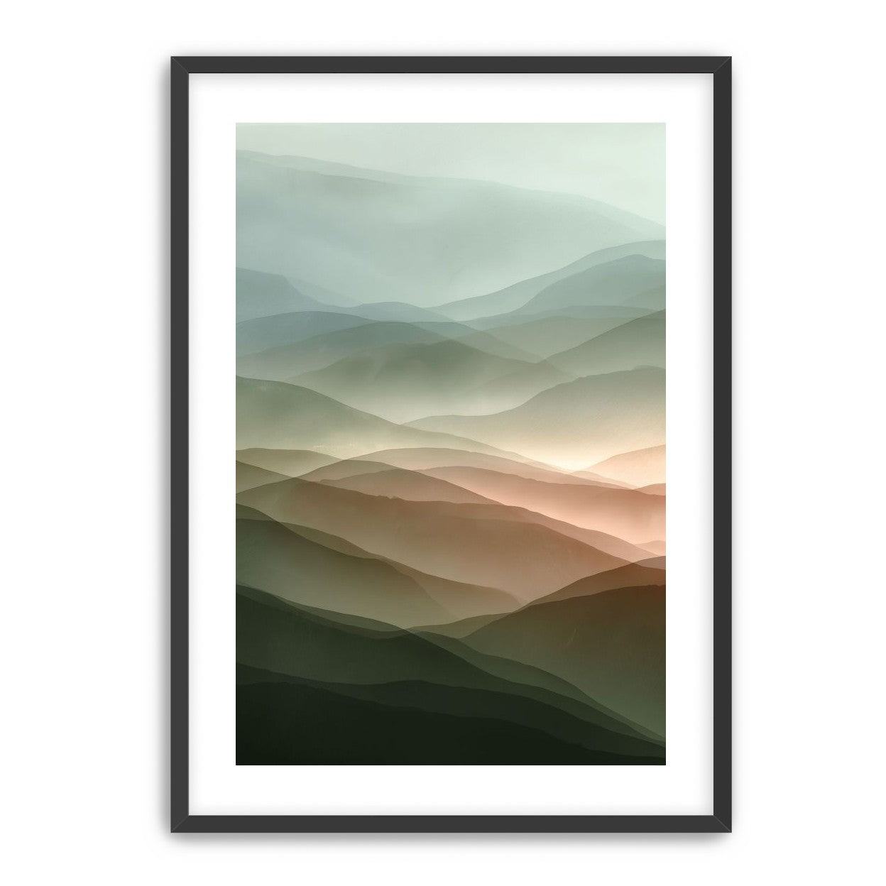 Mountains in Haze
